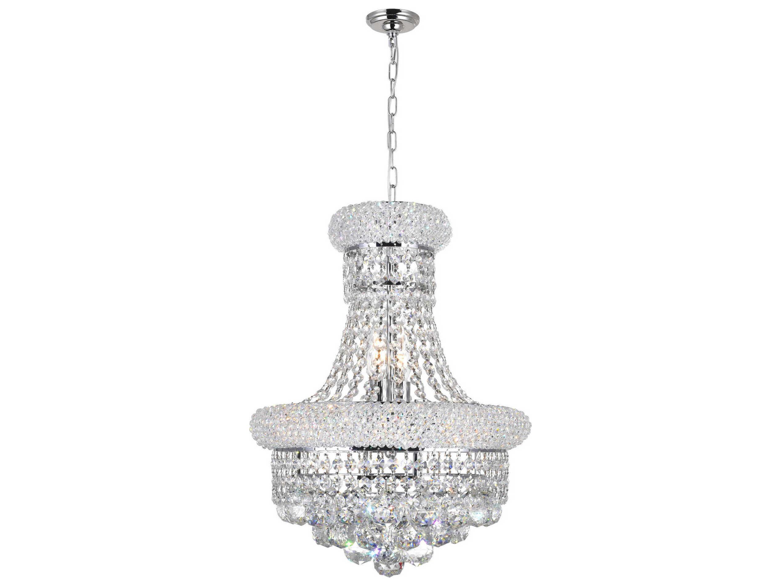 CWI Lighting Empire 6-Light Chrome Traditional Chandelier
