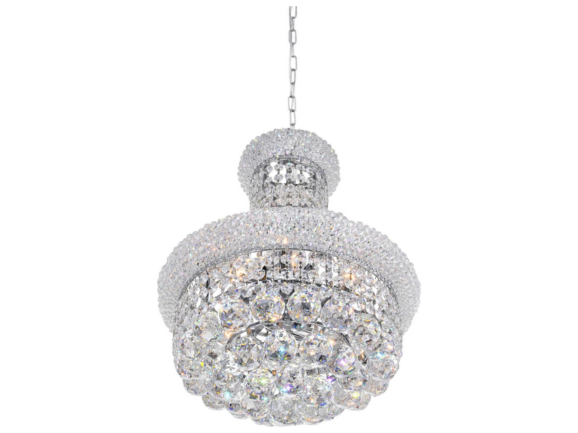 CWI Lighting Empire 6-Light Chrome Traditional Chandelier