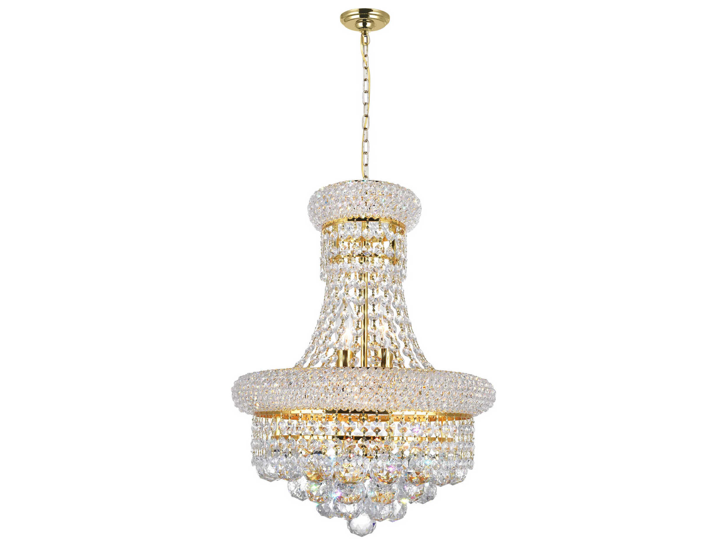 CWI Lighting Empire 6-Light Gold Traditional Chandelier