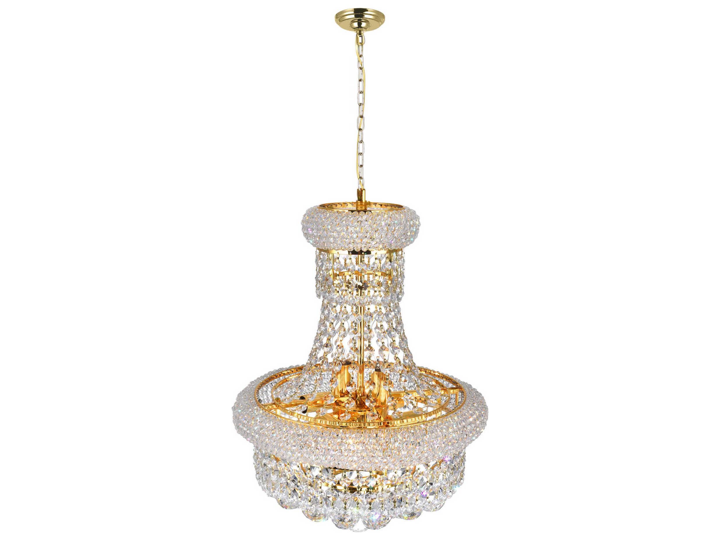 CWI Lighting Empire 6-Light Gold Traditional Chandelier