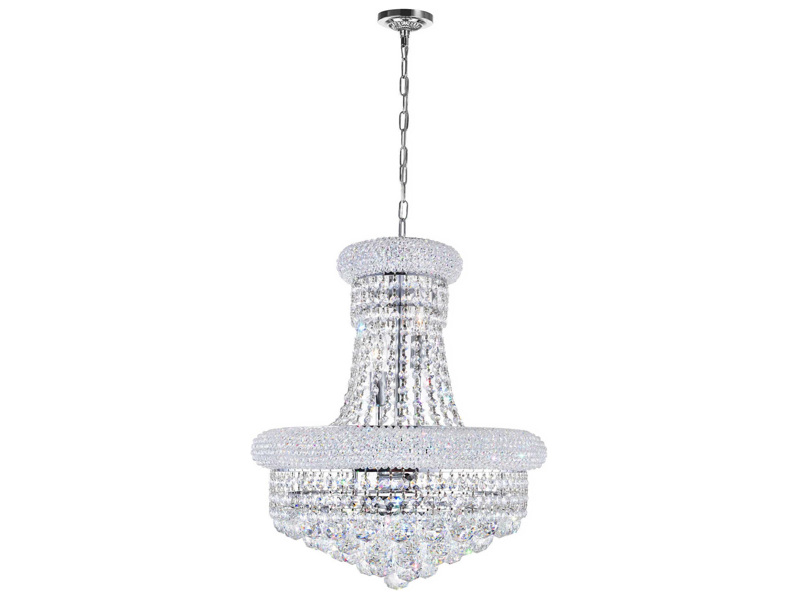 CWI Lighting Empire 8-Light Chrome Traditional Chandelier