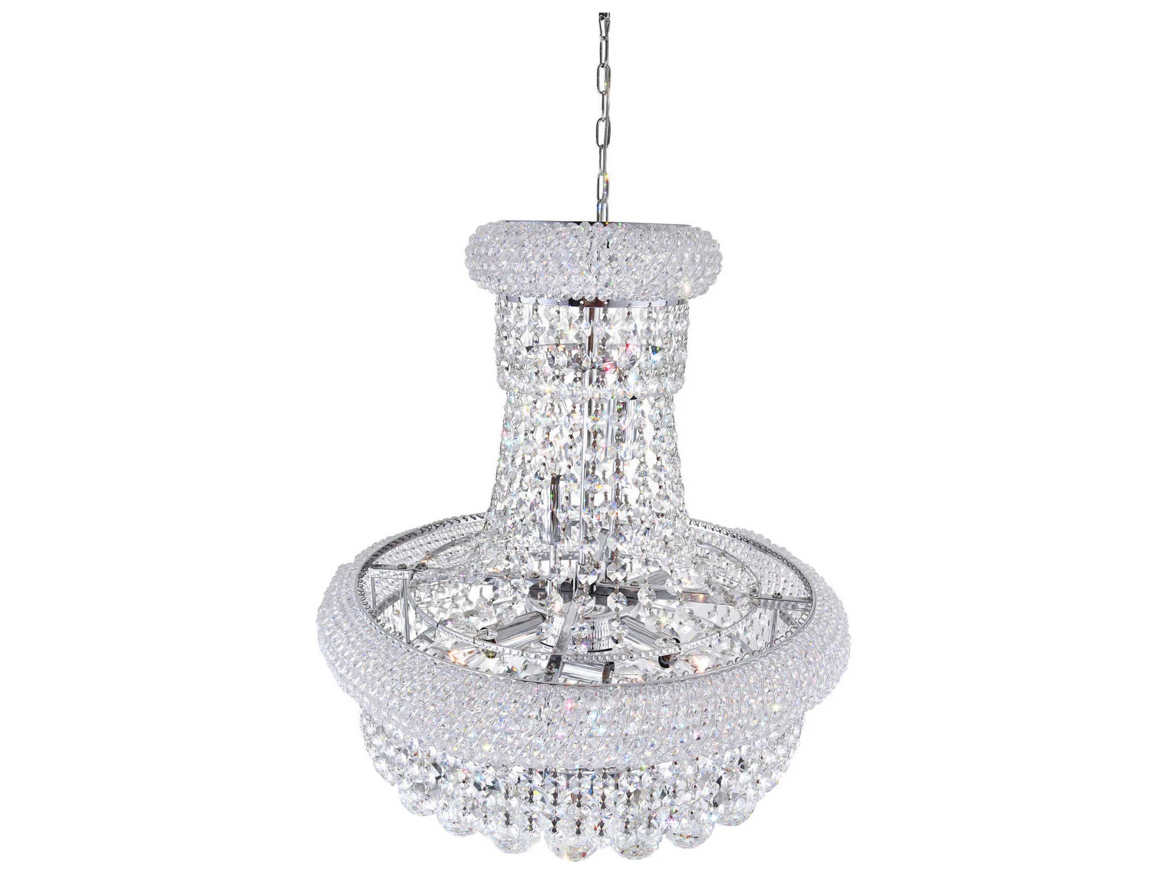 CWI Lighting Empire 8-Light Chrome Traditional Chandelier