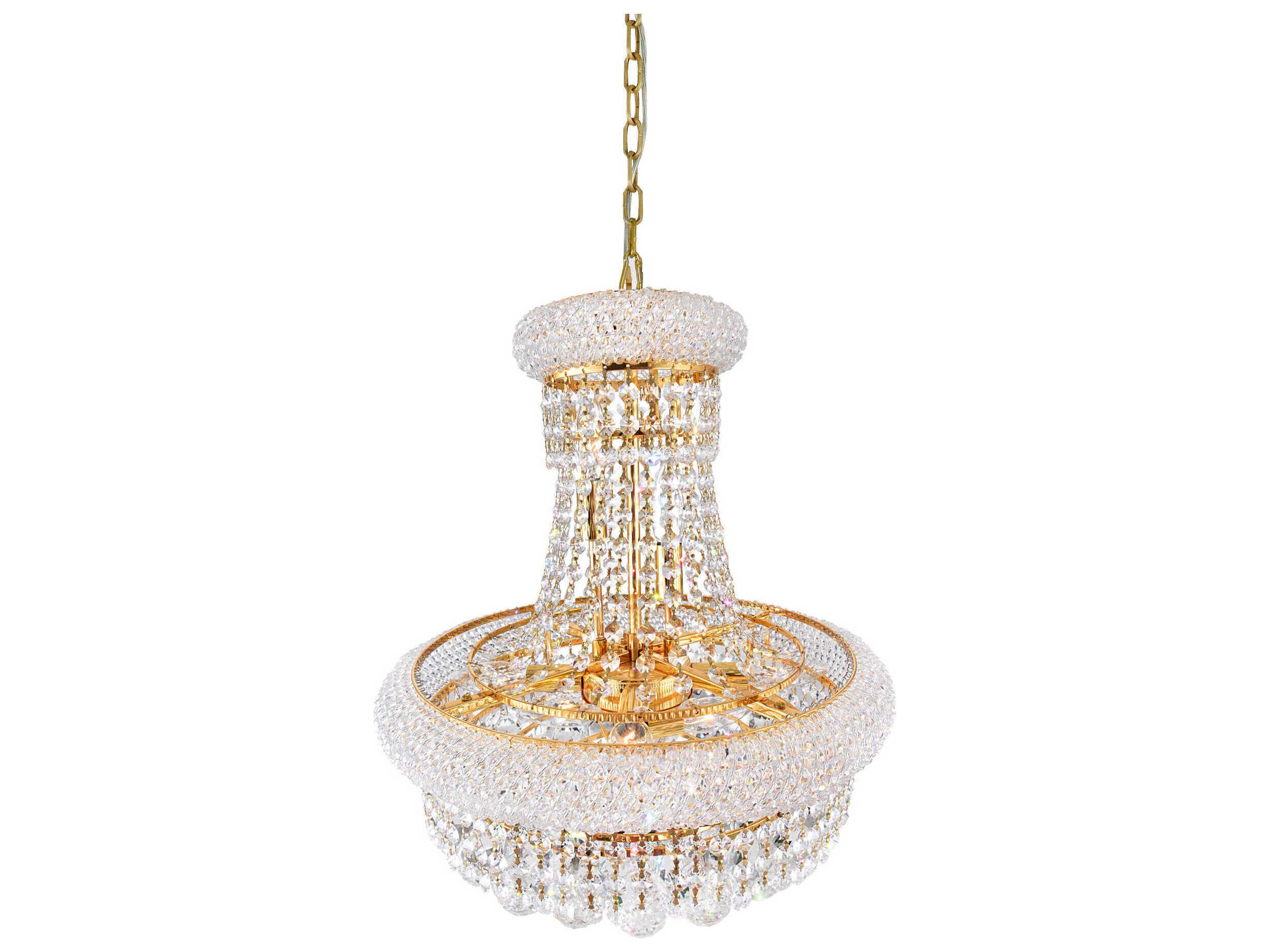 CWI Lighting Empire 8-Light Gold Traditional Chandelier