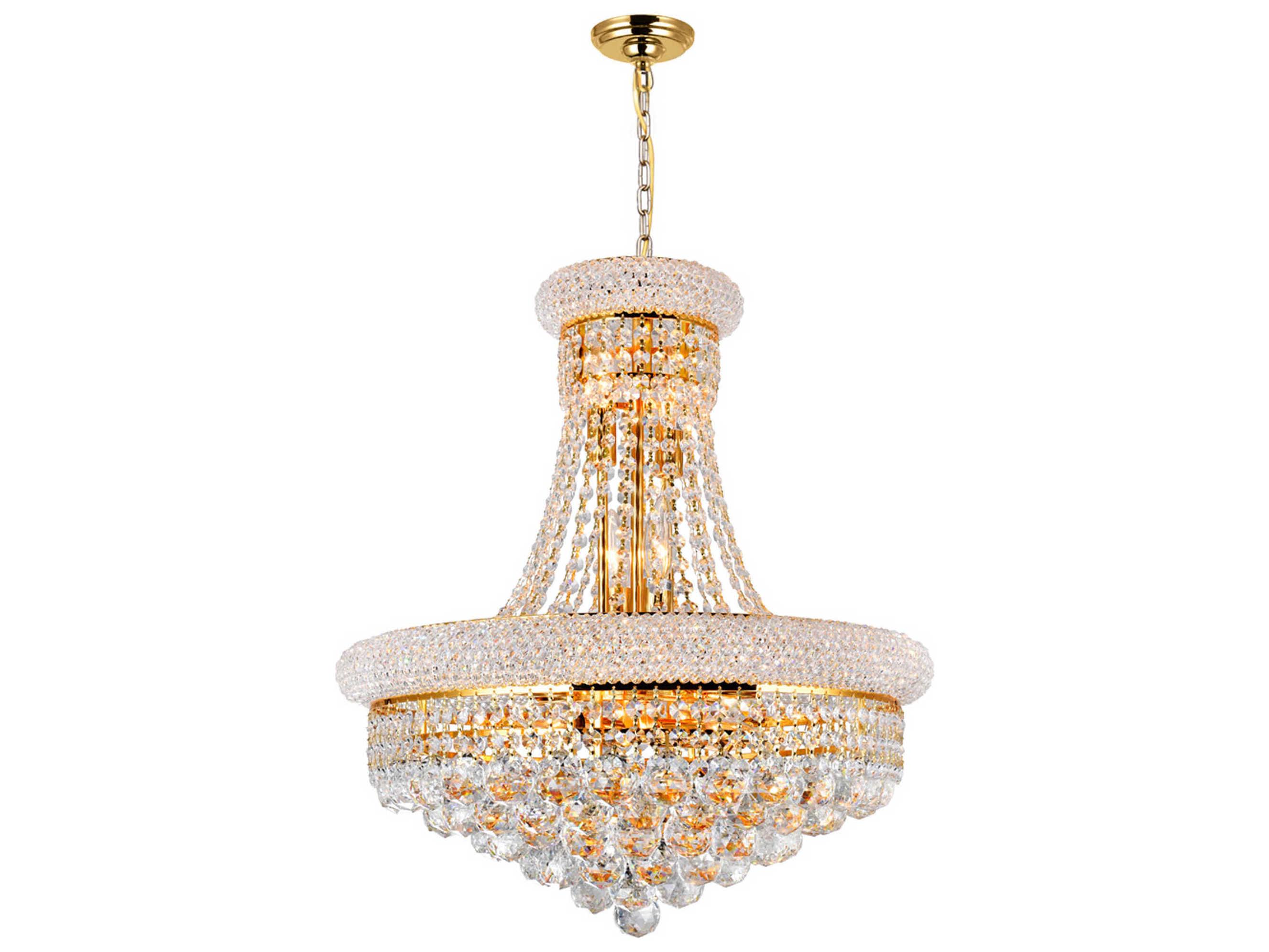 CWI Lighting Empire 14-Light Gold Traditional Chandelier