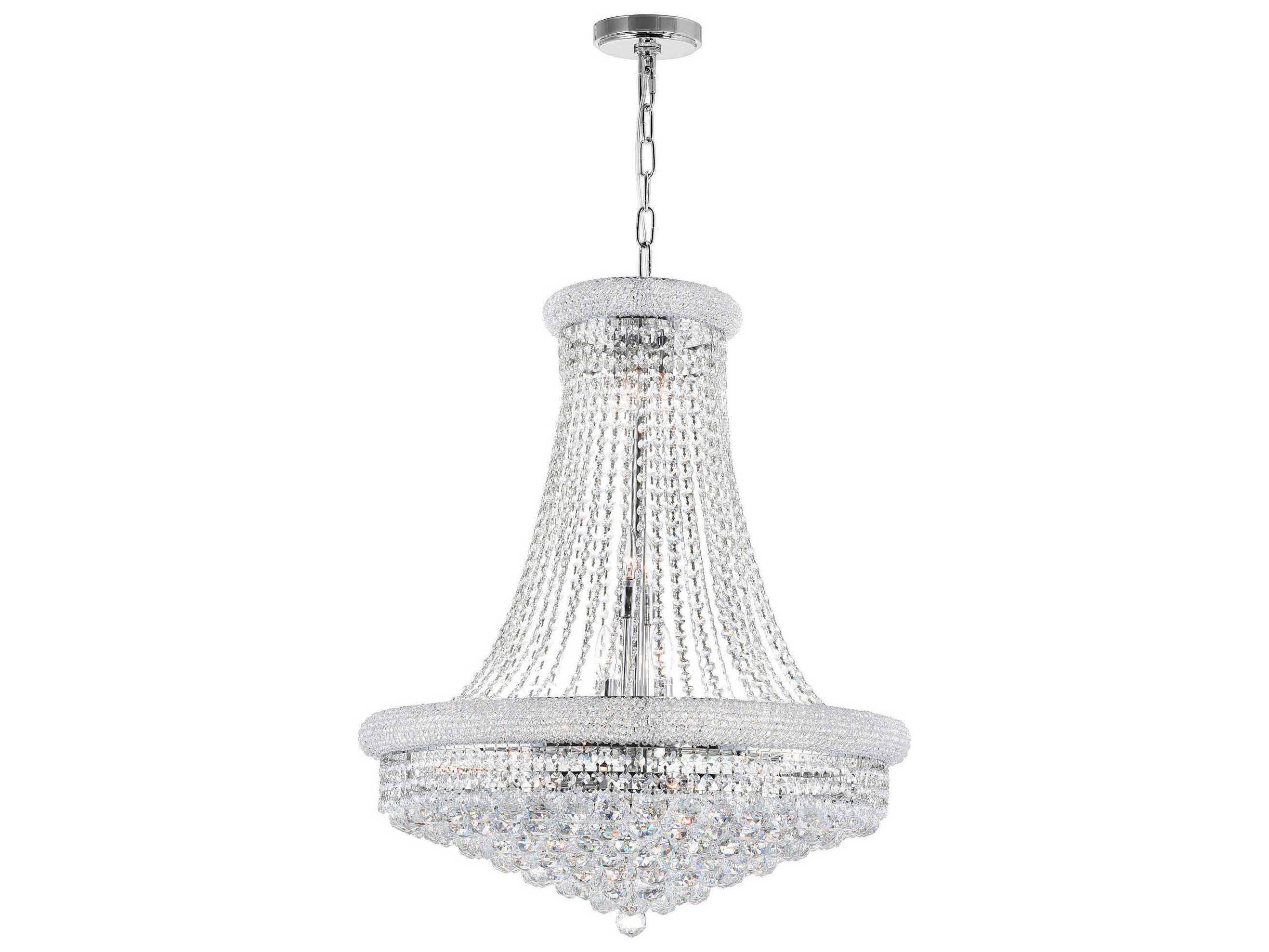 CWI Lighting Empire 18-Light Chrome Traditional Chandelier