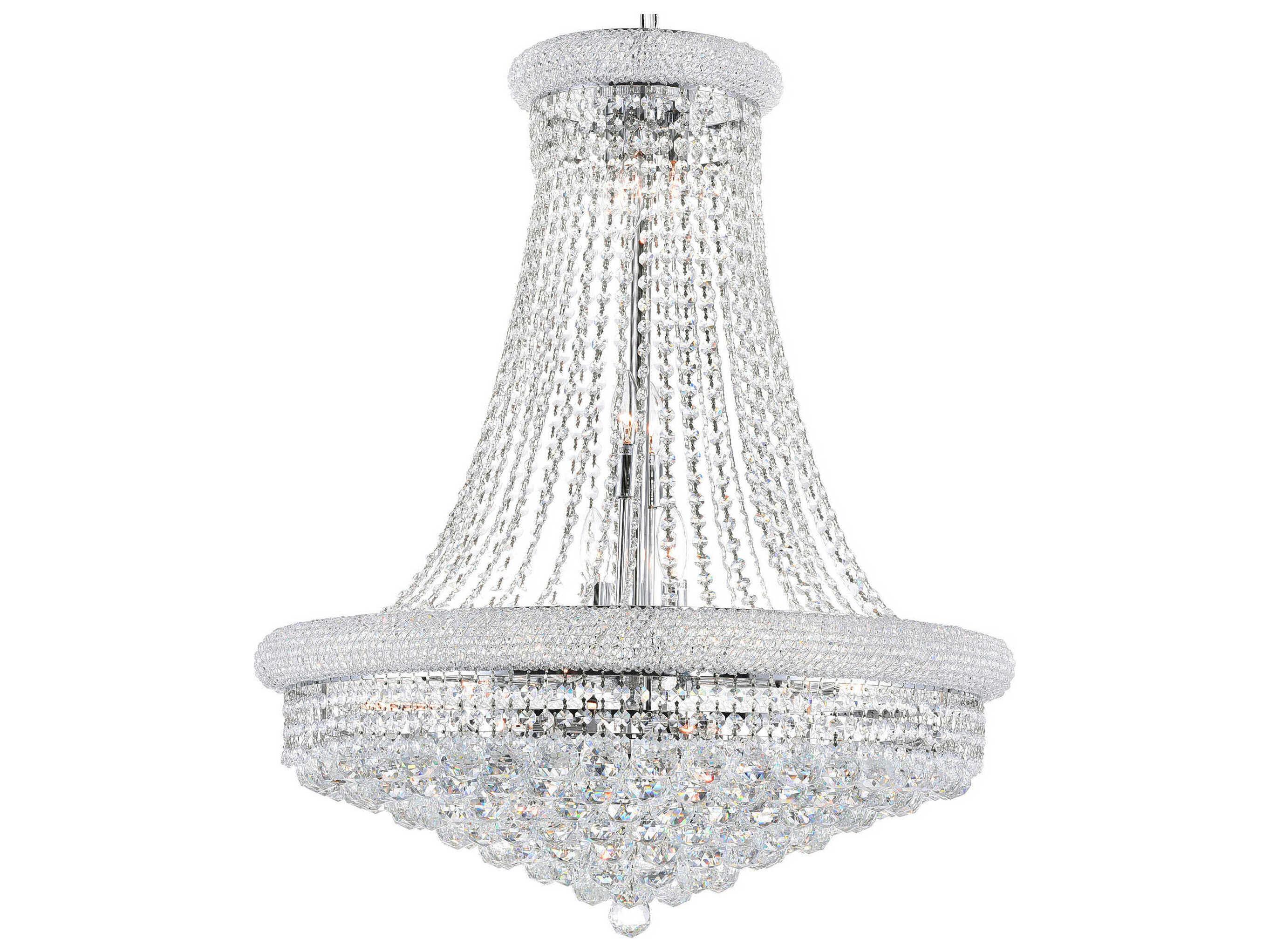 CWI Lighting Empire 18-Light Chrome Traditional Chandelier