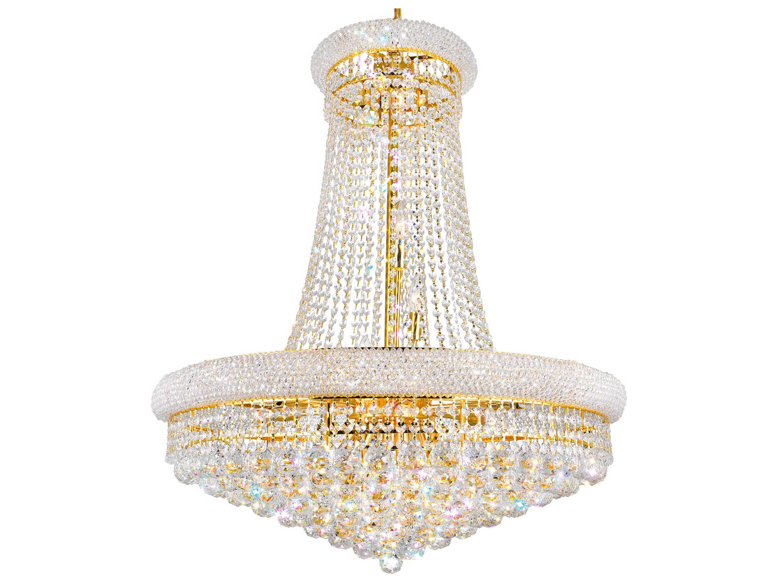 CWI Lighting Empire 18-Light Gold Traditional Chandelier