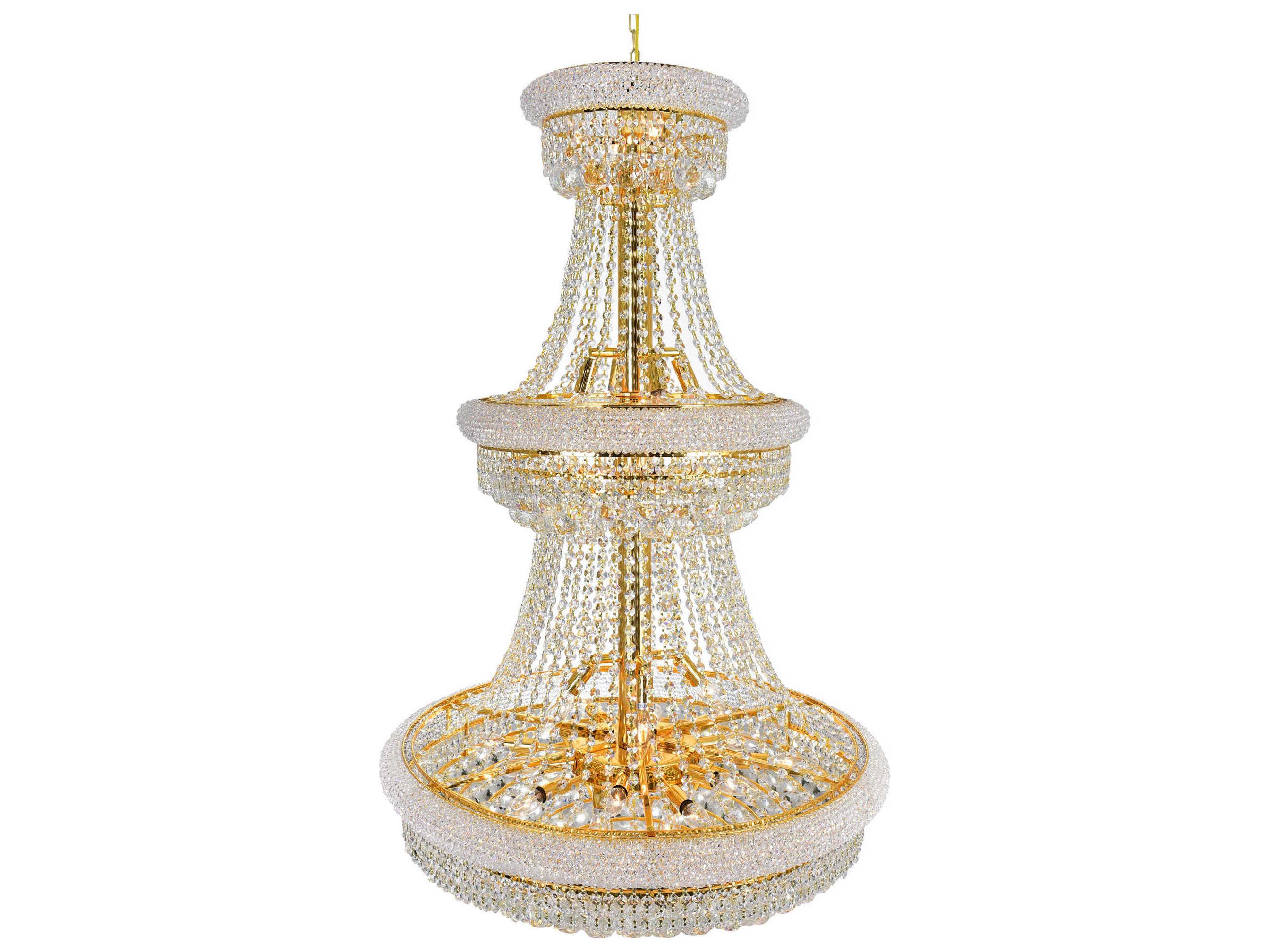 CWI Lighting Empire 32-Light Gold Traditional Chandelier
