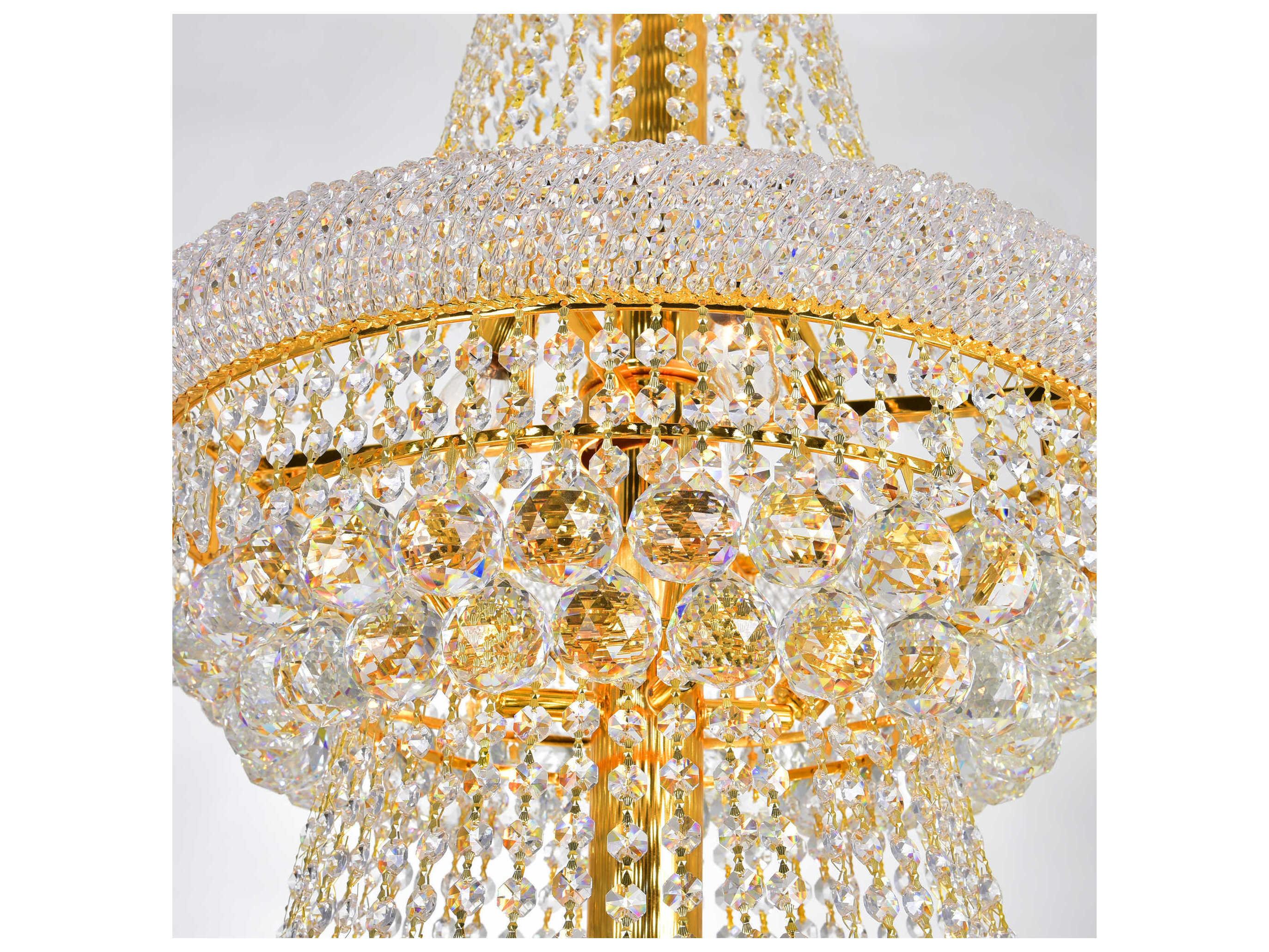 CWI Lighting Empire 32-Light Gold Traditional Chandelier