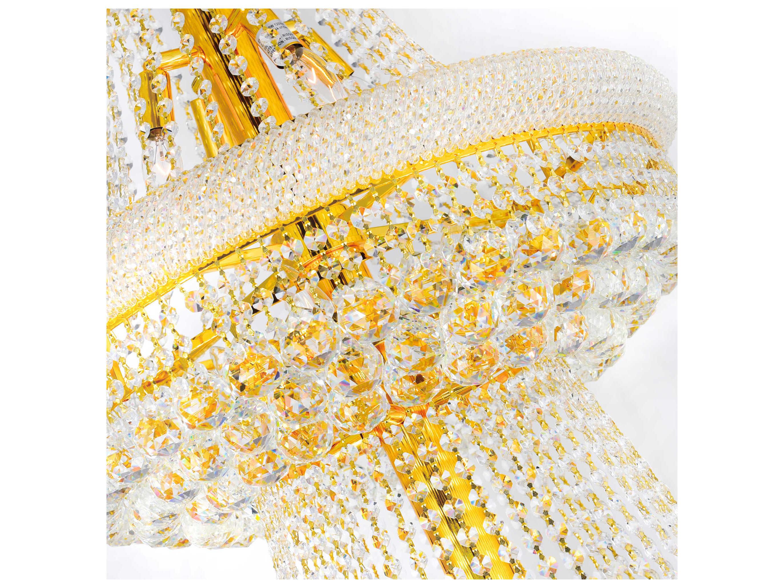 CWI Lighting Empire 34-Light Gold Traditional Chandelier