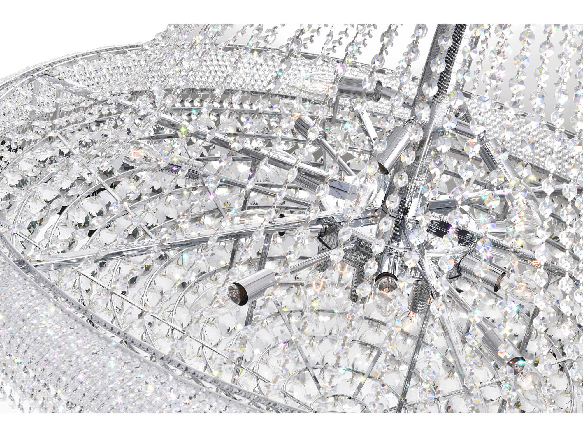 CWI Lighting Empire 38-Light Chrome Traditional Chandelier