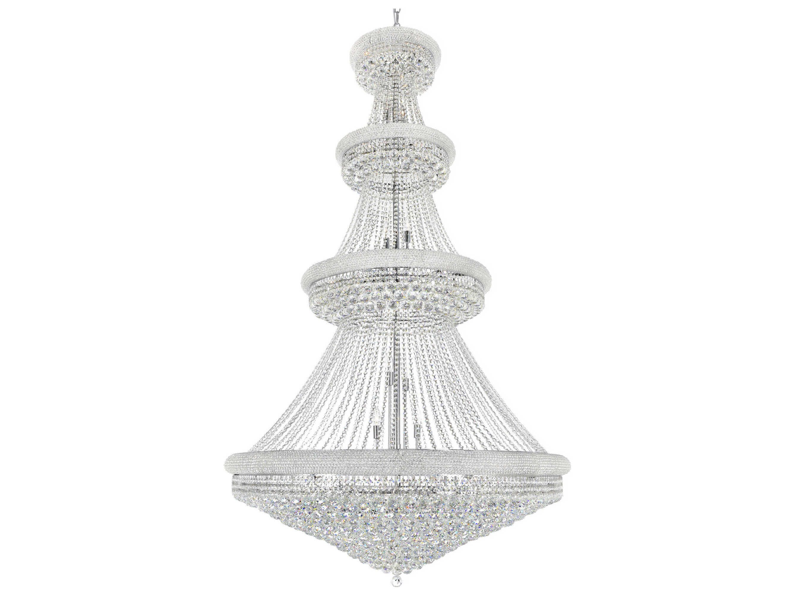 CWI Lighting Empire 42-Light Chrome Traditional Chandelier