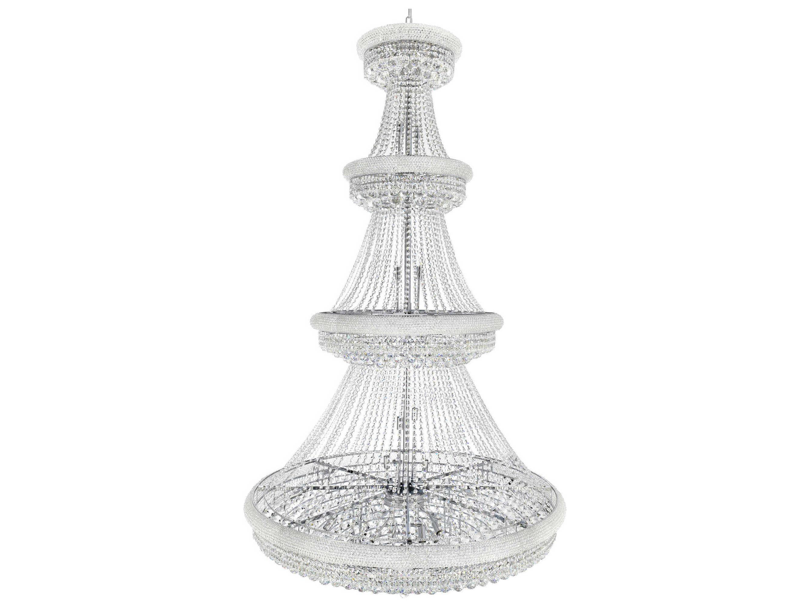 CWI Lighting Empire 42-Light Chrome Traditional Chandelier