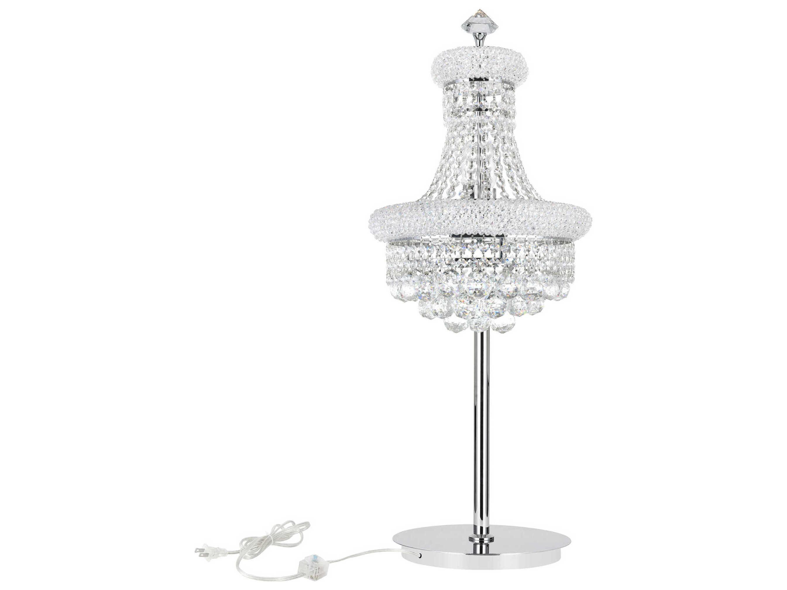 CWI Lighting Empire Chrome Traditional Buffet Lamp