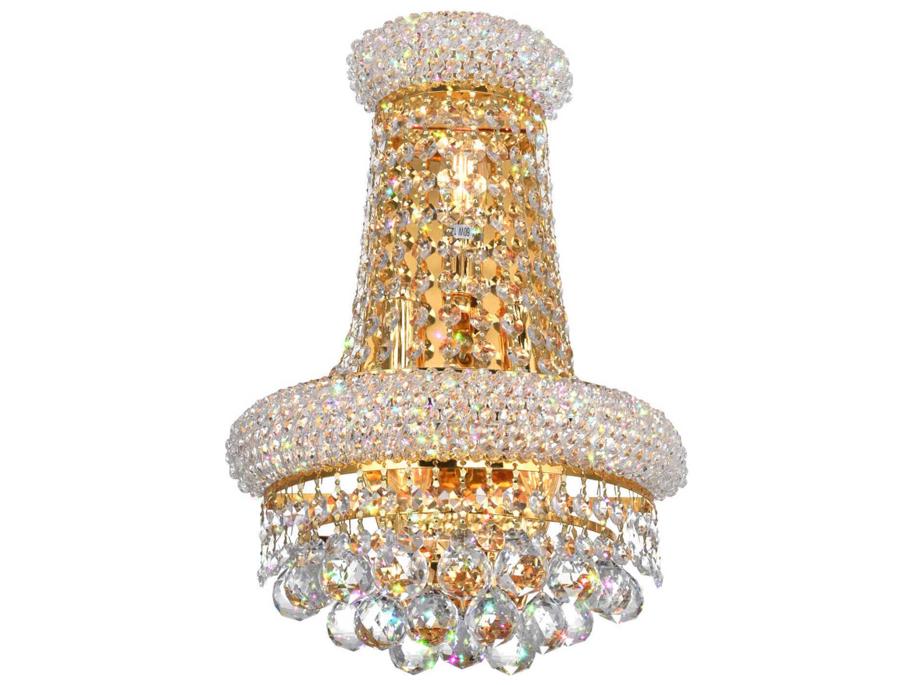 CWI Lighting Empire 3-Light Gold Traditional Vanity Light