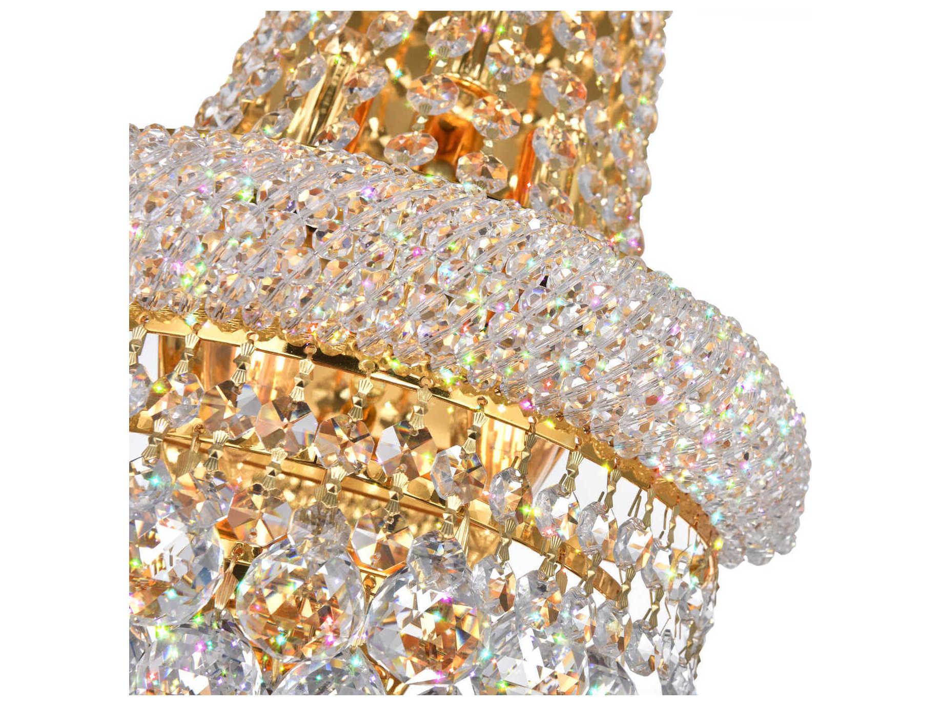 CWI Lighting Empire 3-Light Gold Traditional Vanity Light