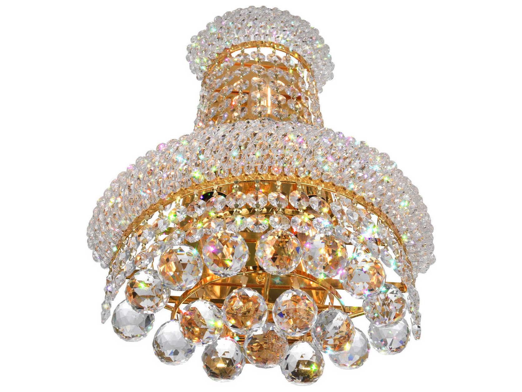 CWI Lighting Empire 3-Light Gold Traditional Vanity Light