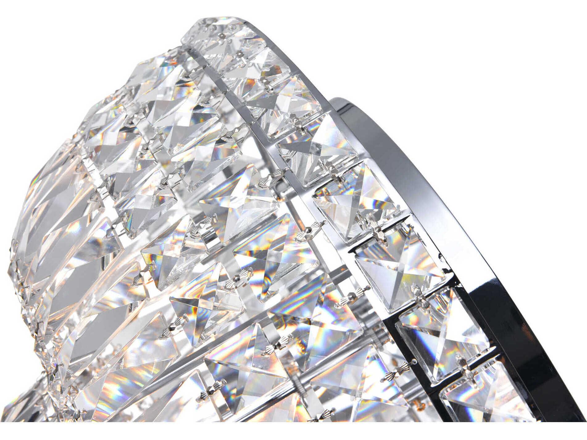 CWI Lighting Stefania 8-Light Chrome Traditional Flush Mount