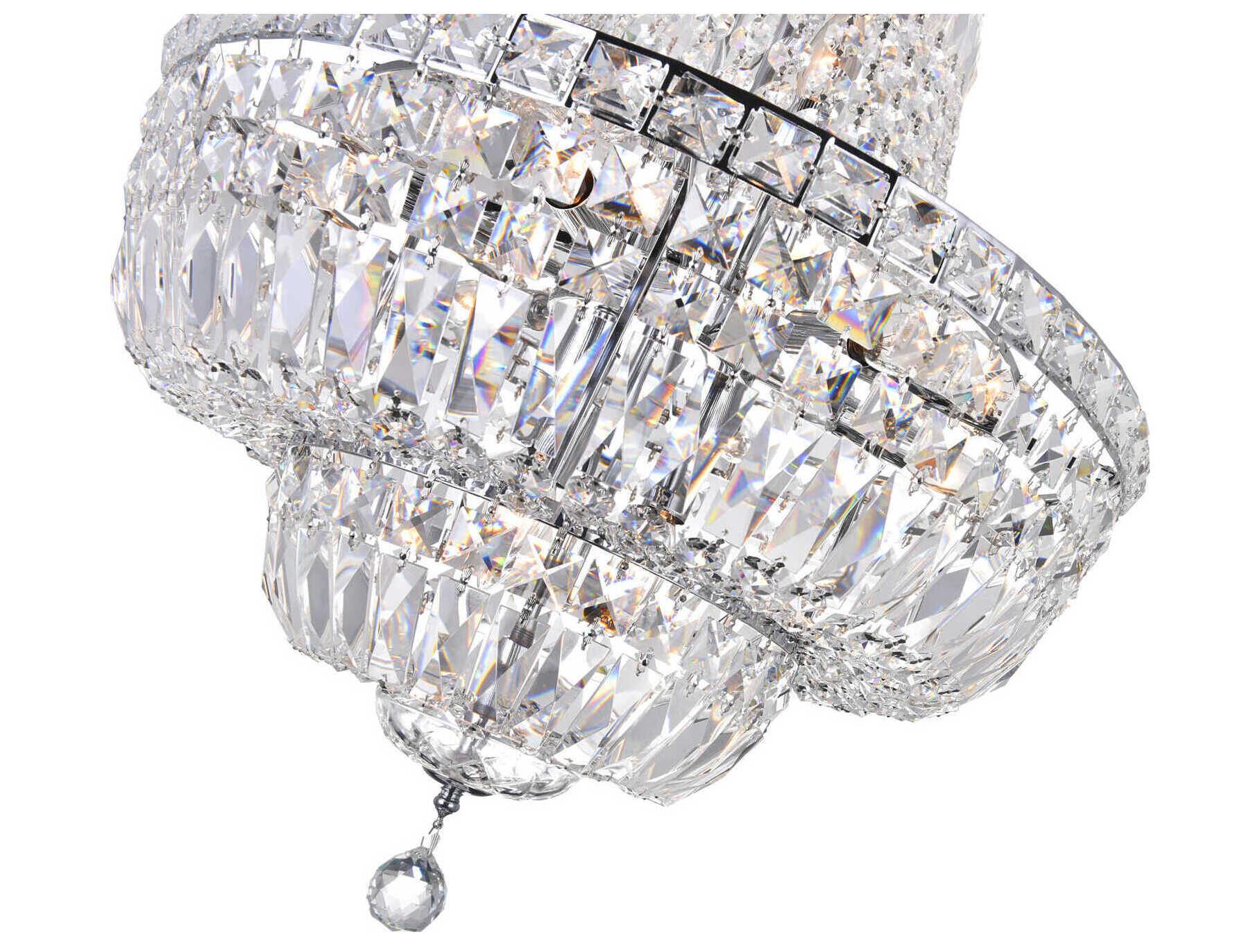CWI Lighting Stefania 13-Light Chrome Traditional Empire Chandelier