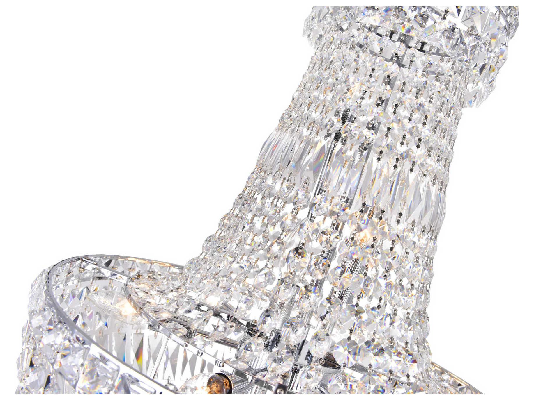 CWI Lighting Stefania 13-Light Chrome Traditional Empire Chandelier