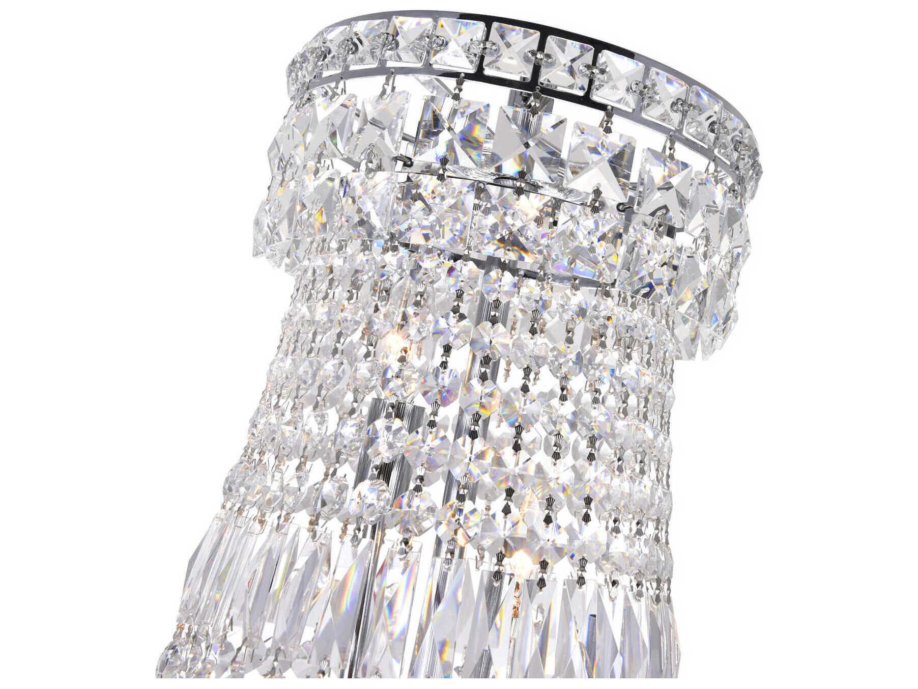 CWI Lighting Stefania 13-Light Chrome Traditional Empire Chandelier