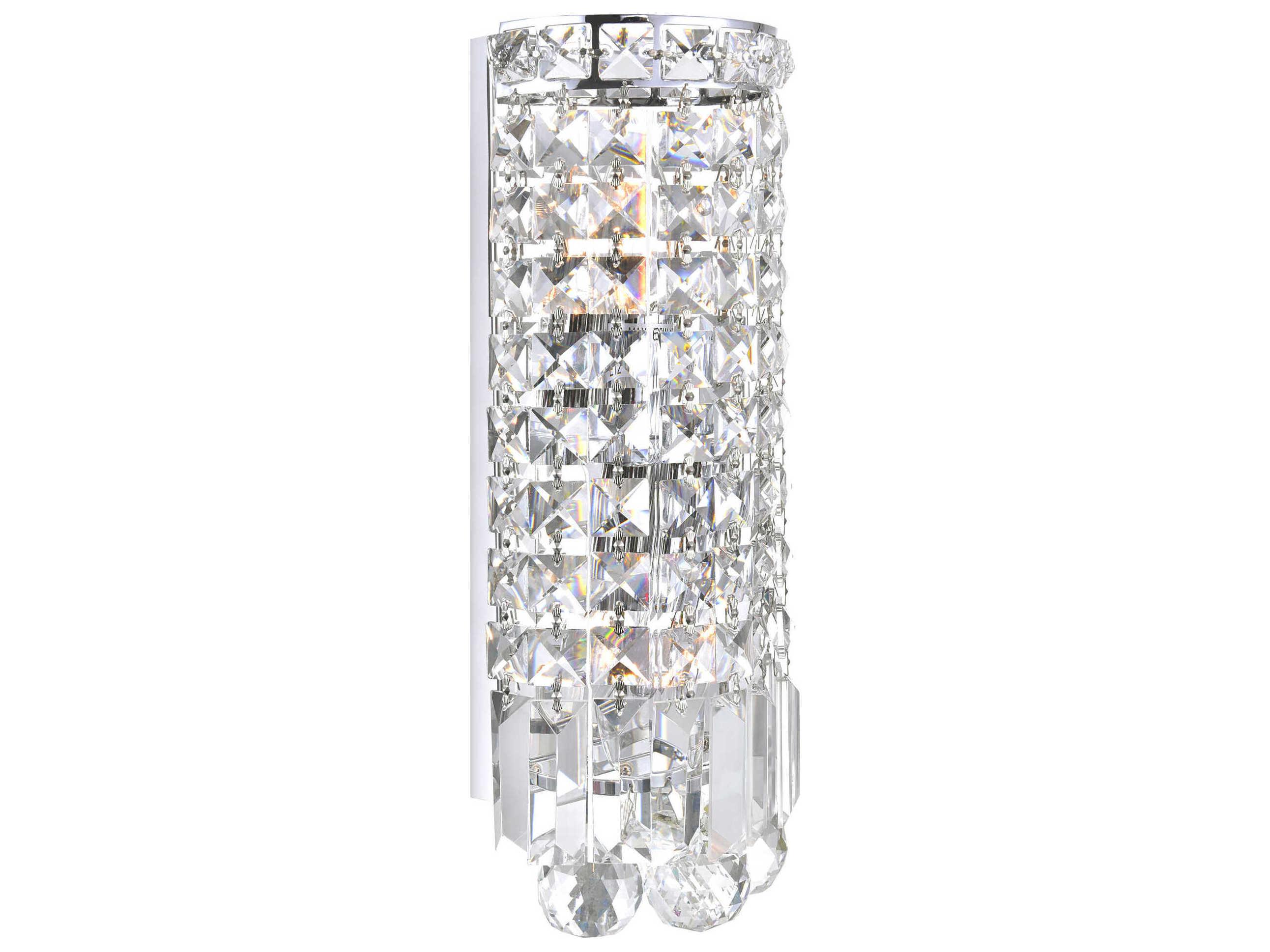 CWI Lighting Colosseum 2-Light Chrome Vanity Light