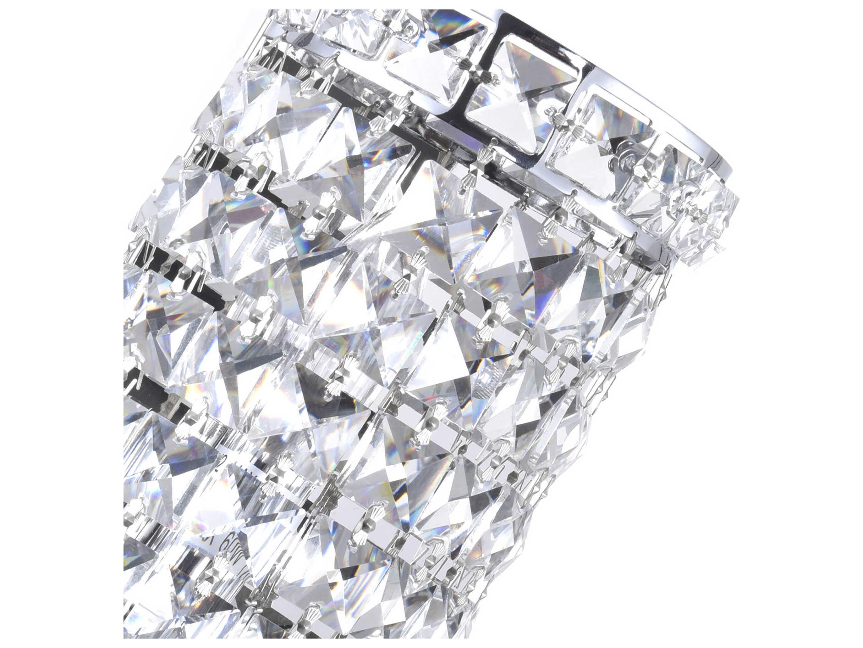 CWI Lighting Colosseum 2-Light Chrome Vanity Light