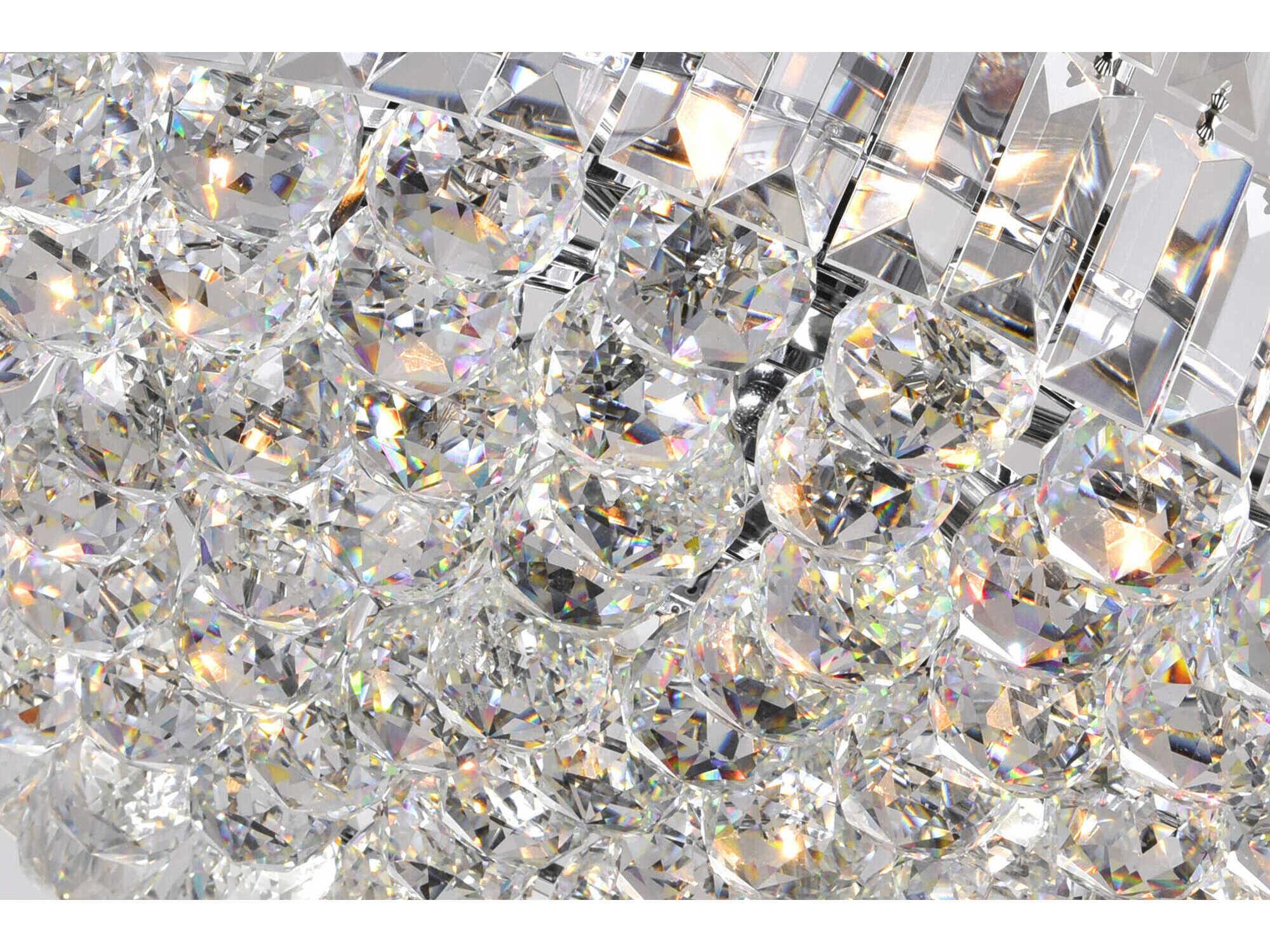 CWI Lighting Colosseum 8-Light Chrome Round Pendant