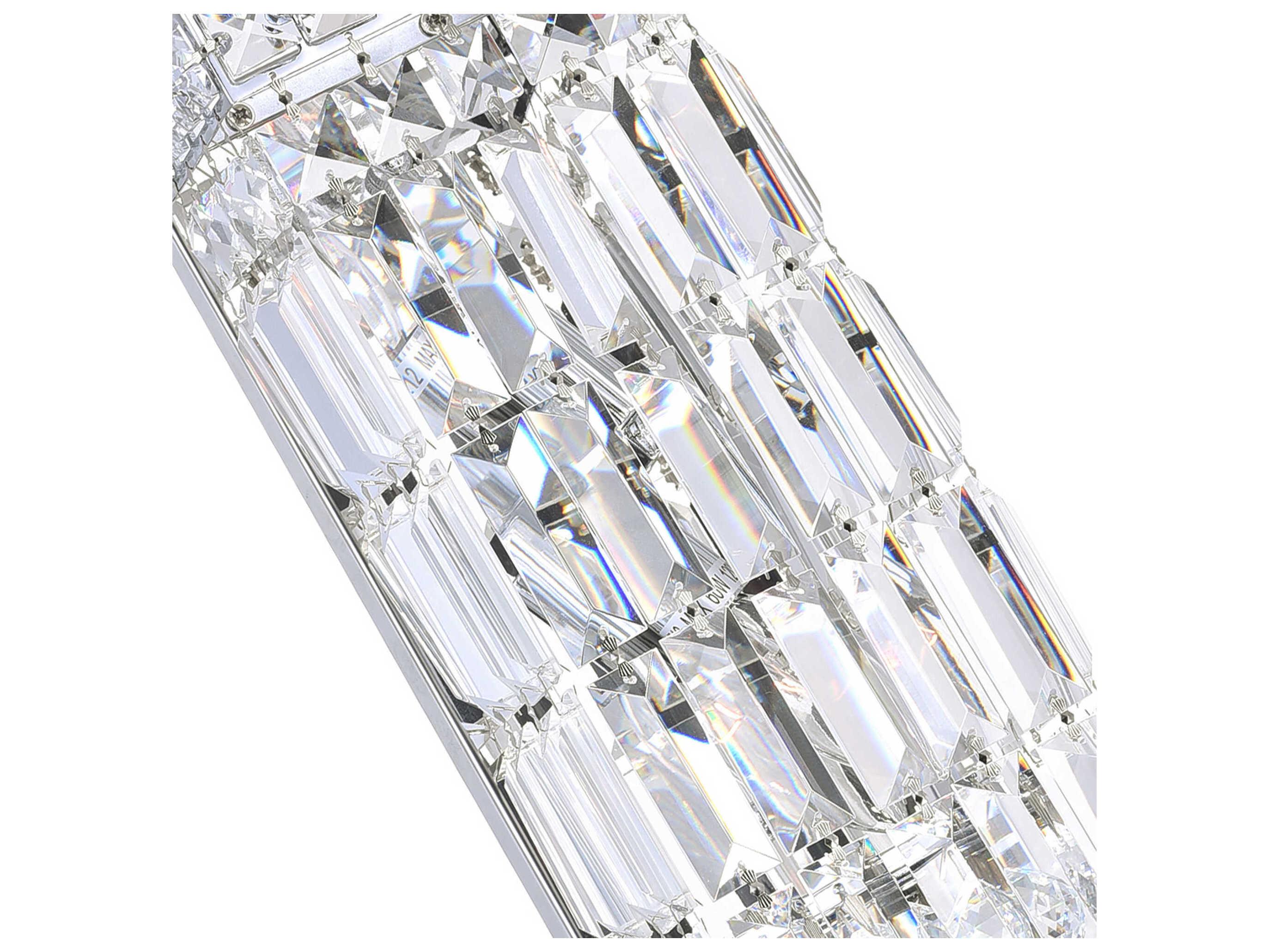 CWI Lighting Colosseum 2-Light Chrome Vanity Light