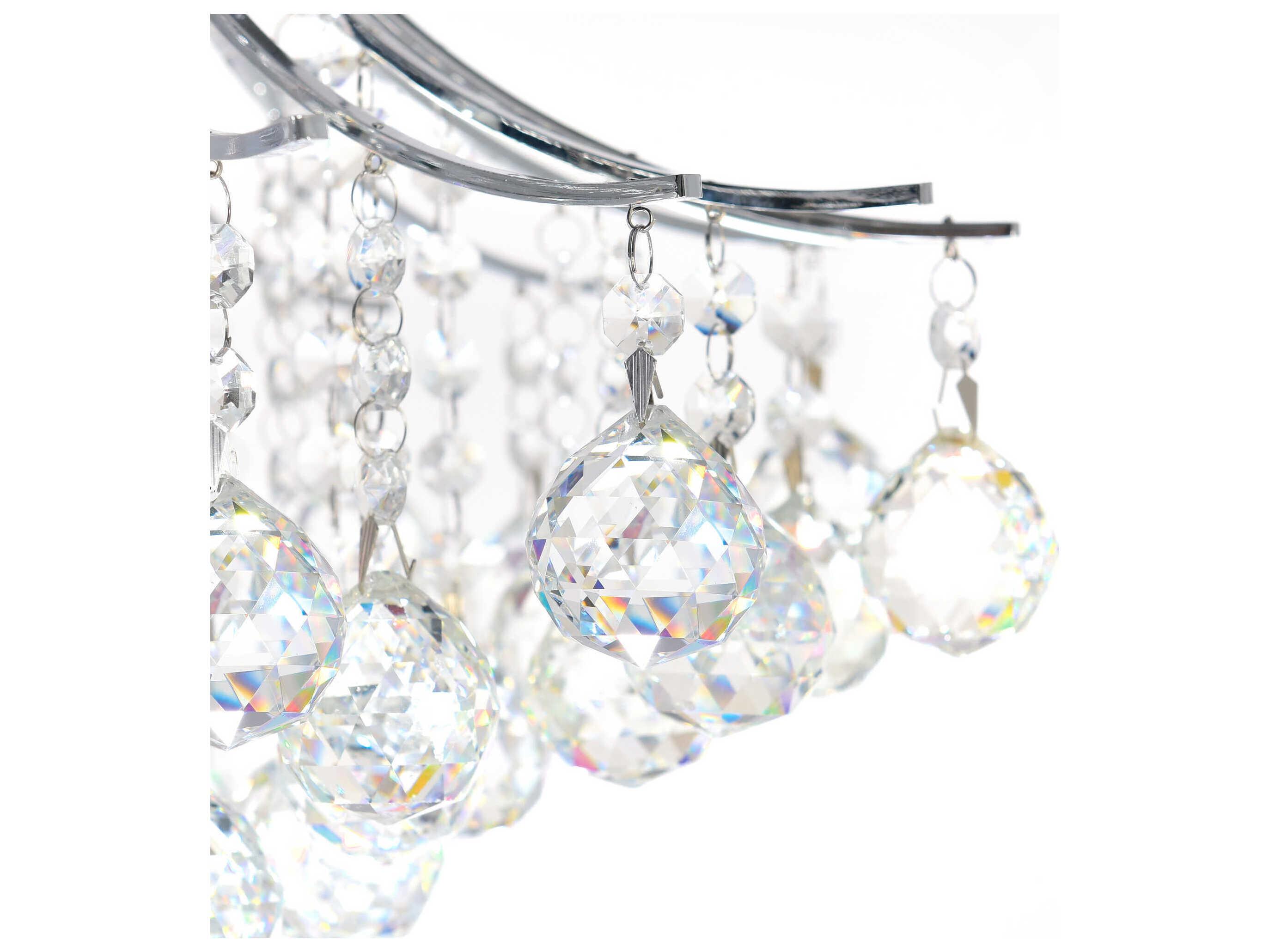 CWI Lighting Princess 6-Light Chrome Traditional Semi Flush Mount