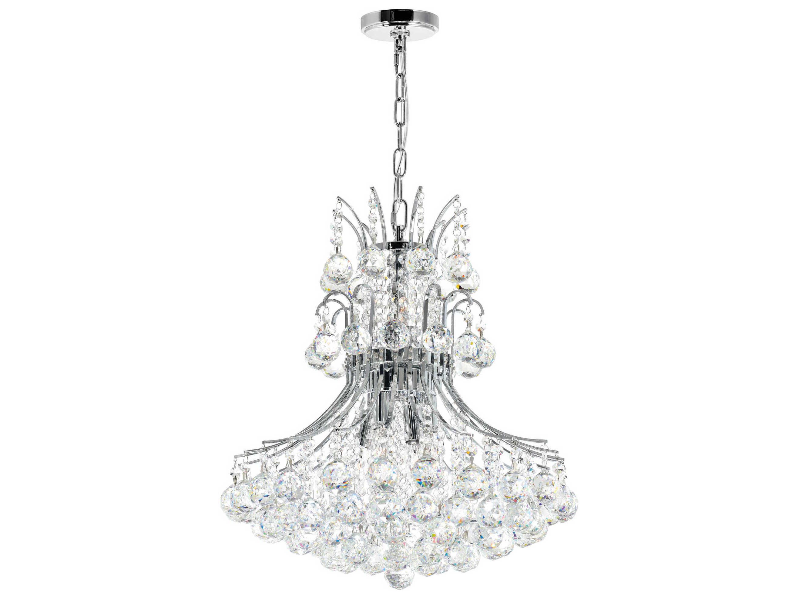 CWI Lighting Princess 8-Light Chrome Traditional Chandelier