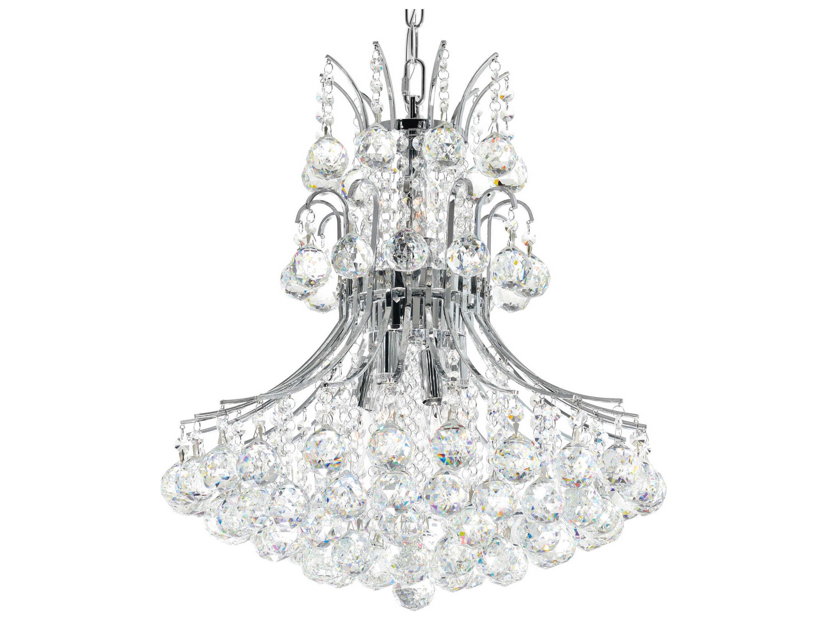 CWI Lighting Princess 8-Light Chrome Traditional Chandelier