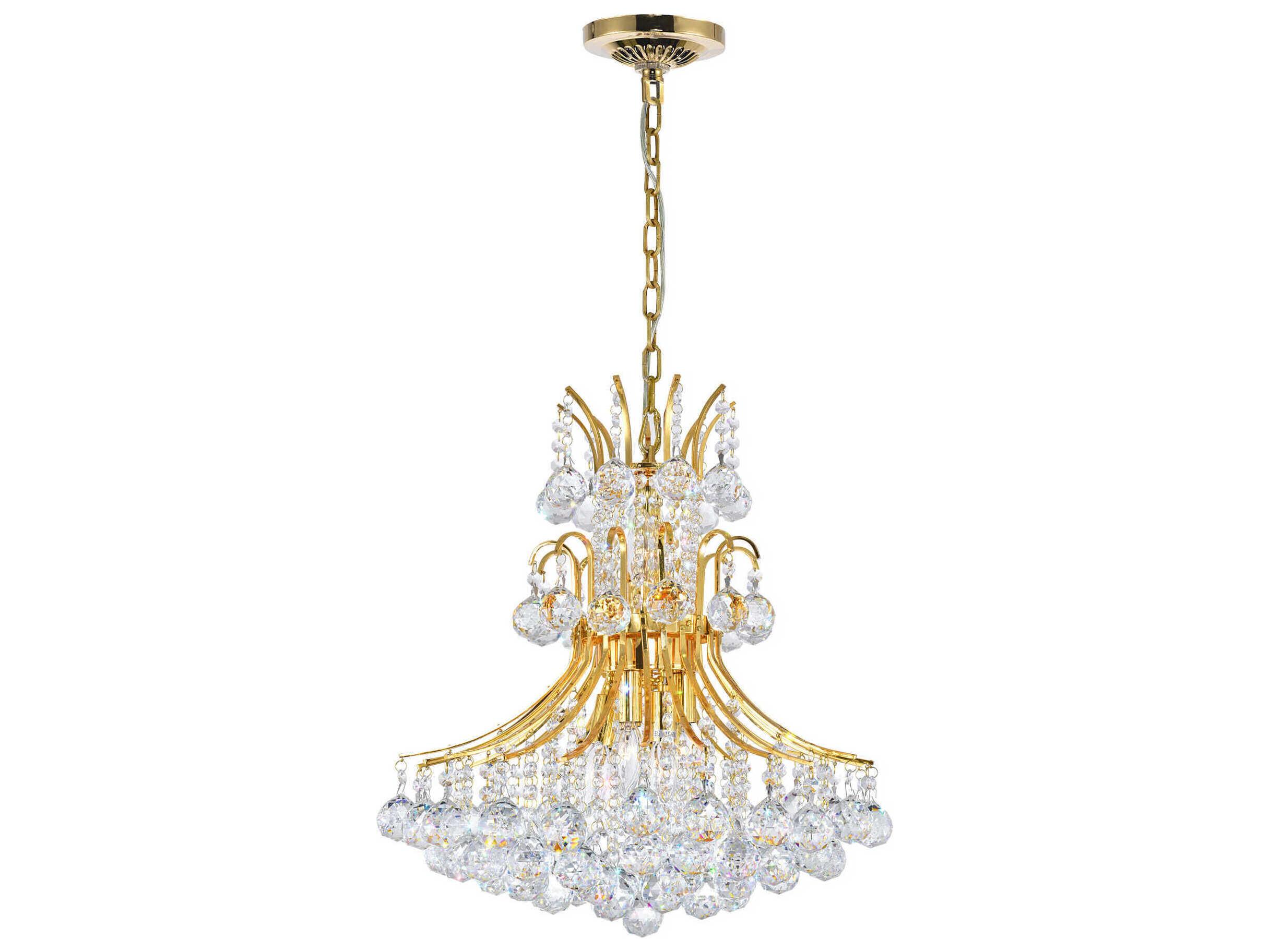 CWI Lighting Princess 8-Light Gold Traditional Chandelier
