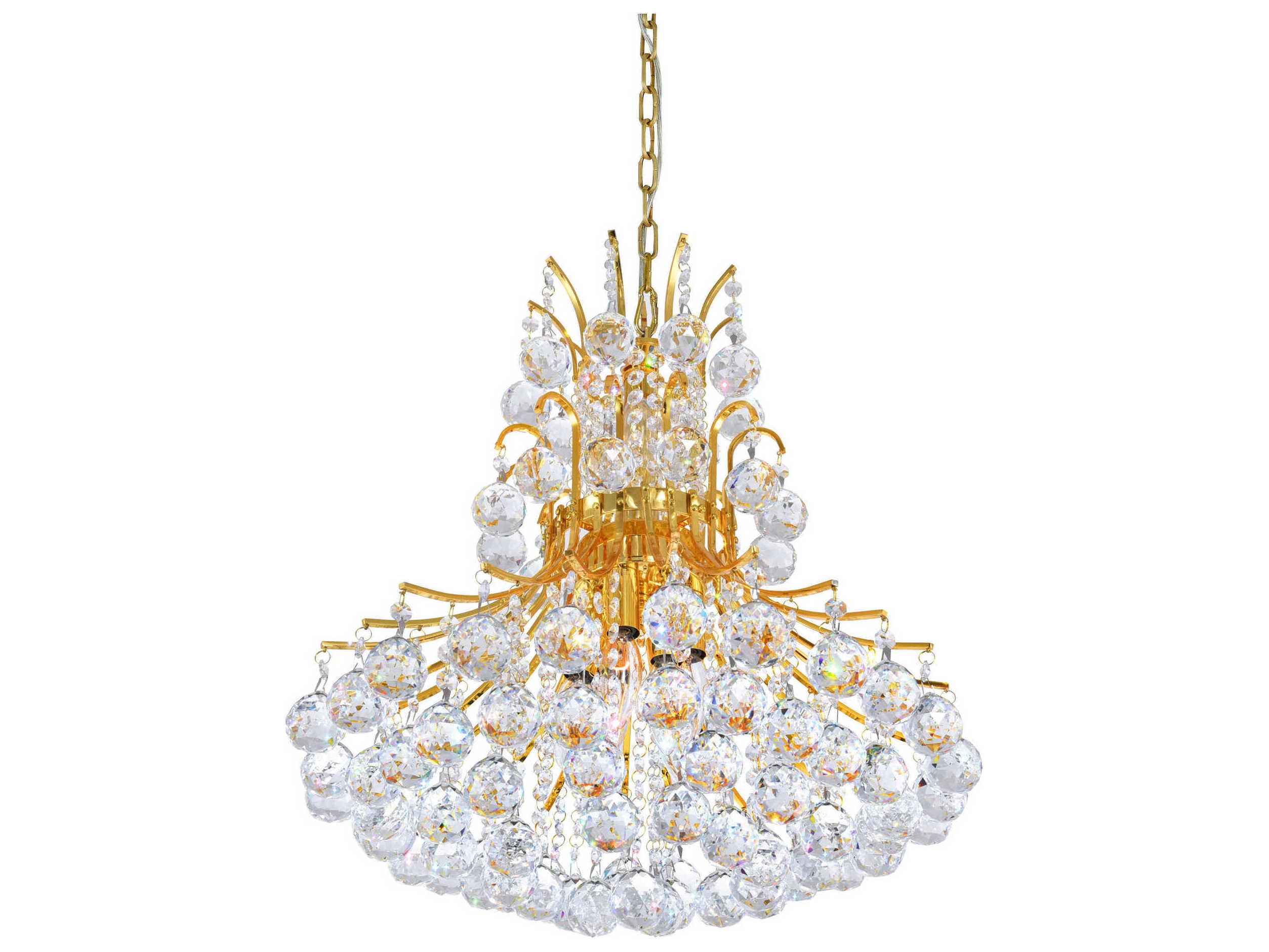 CWI Lighting Princess 8-Light Gold Traditional Chandelier
