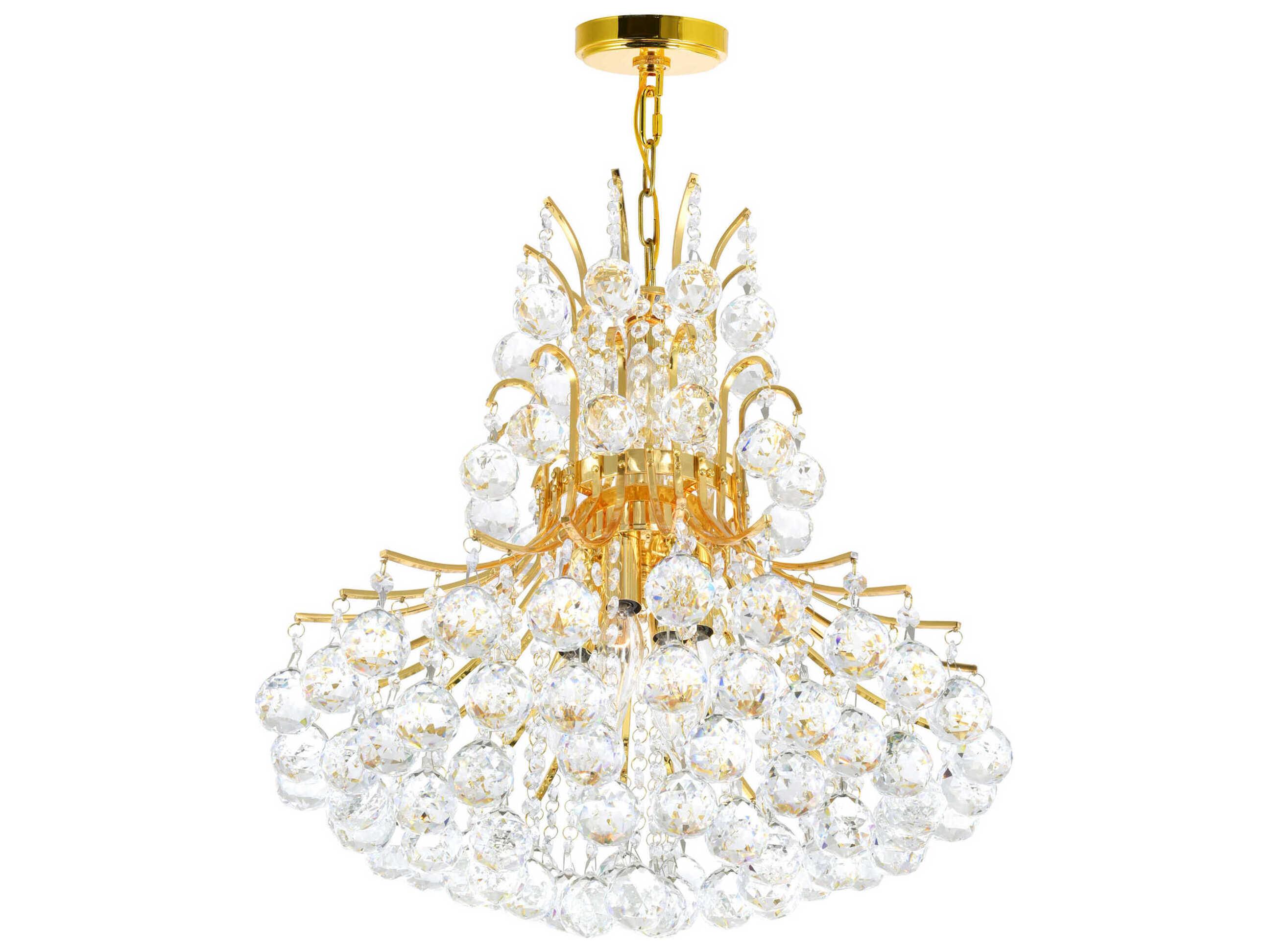 CWI Lighting Princess 10-Light Gold Traditional Chandelier