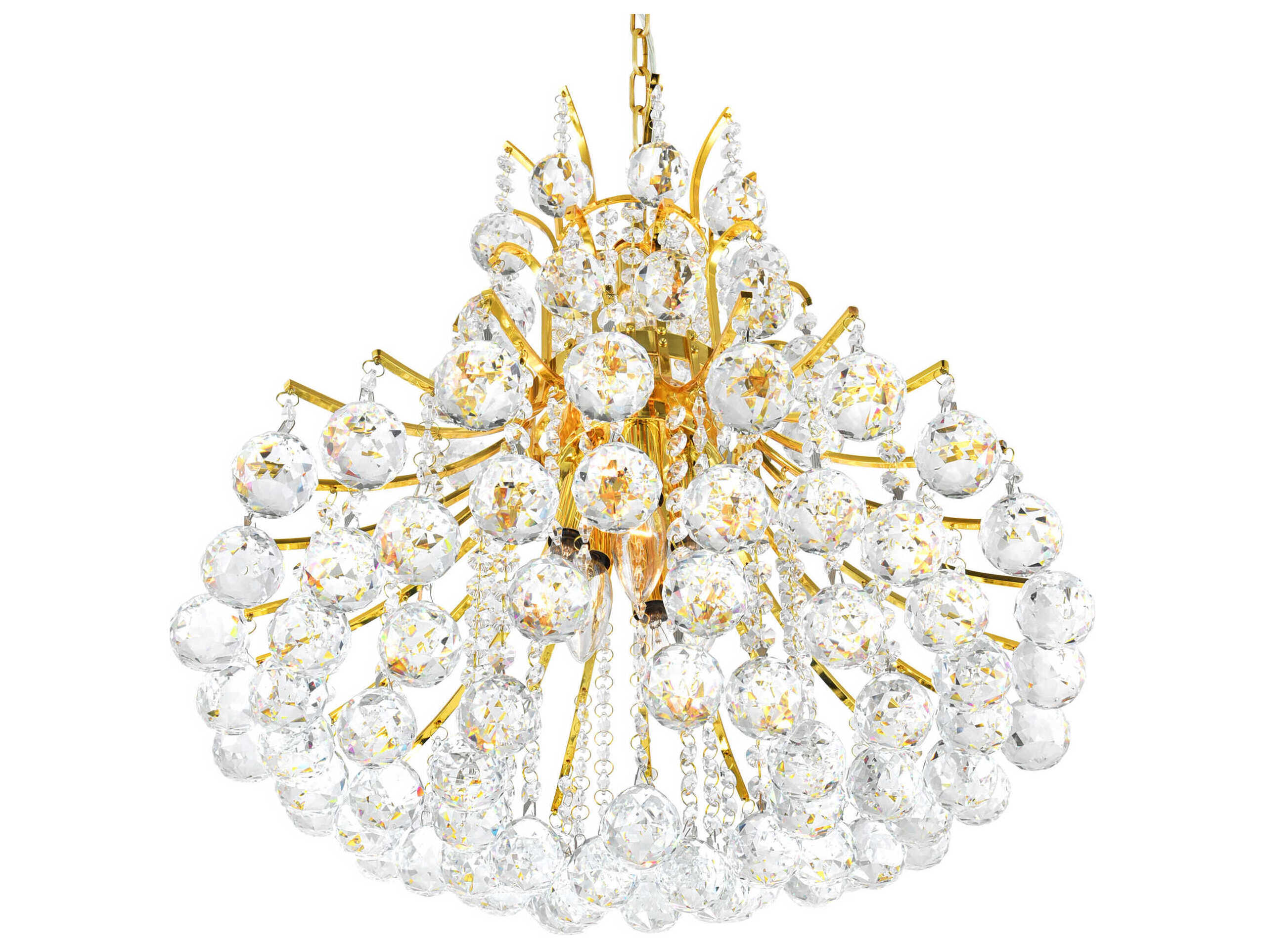 CWI Lighting Princess 10-Light Gold Traditional Chandelier