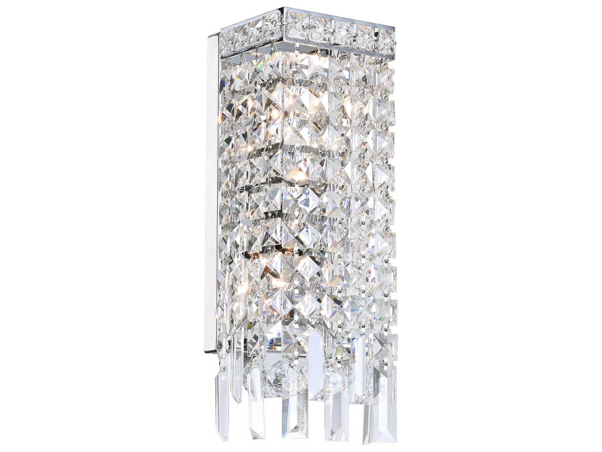 CWI Lighting Colosseum 2-Light Chrome Vanity Light