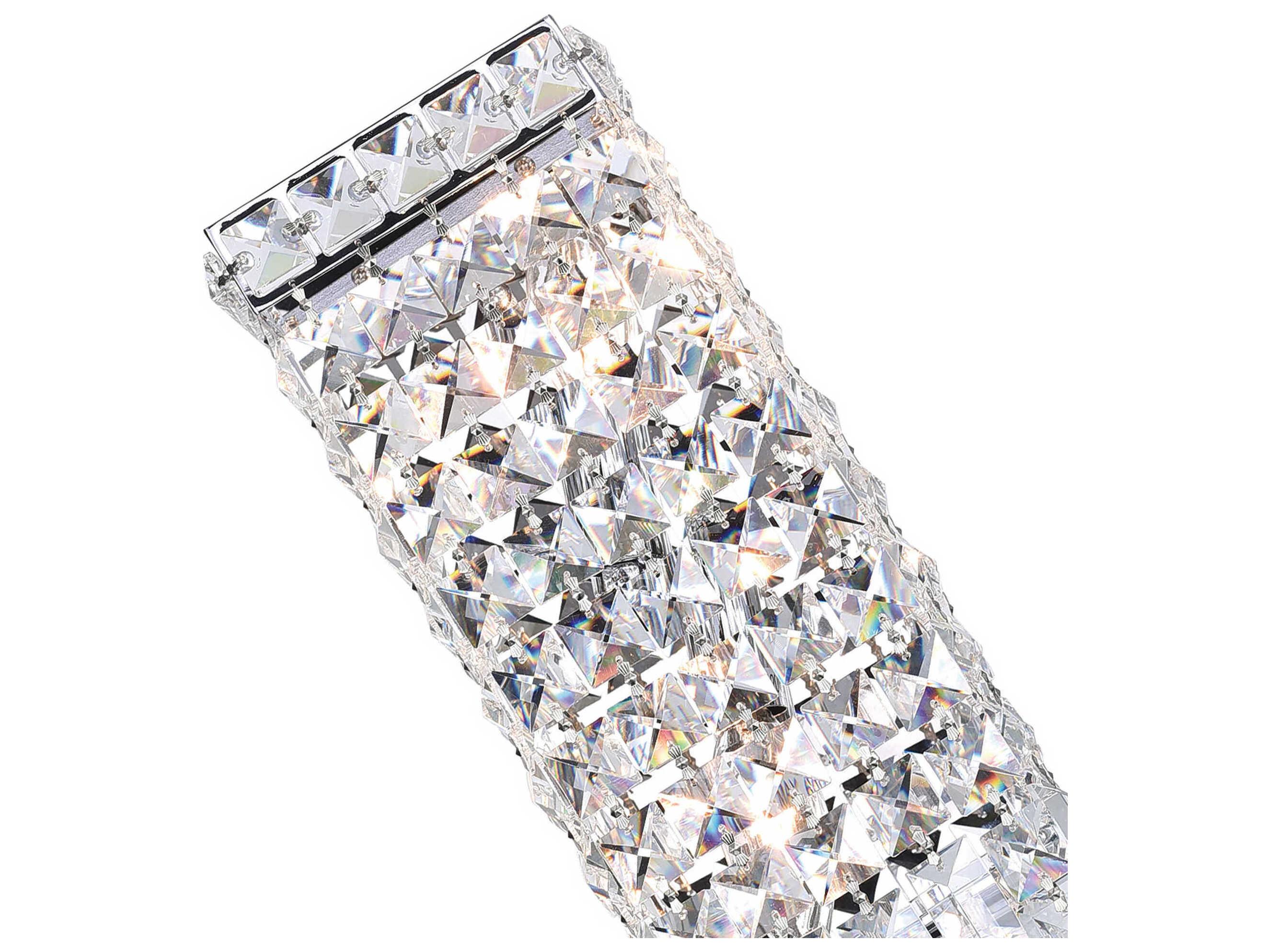 CWI Lighting Colosseum 2-Light Chrome Vanity Light