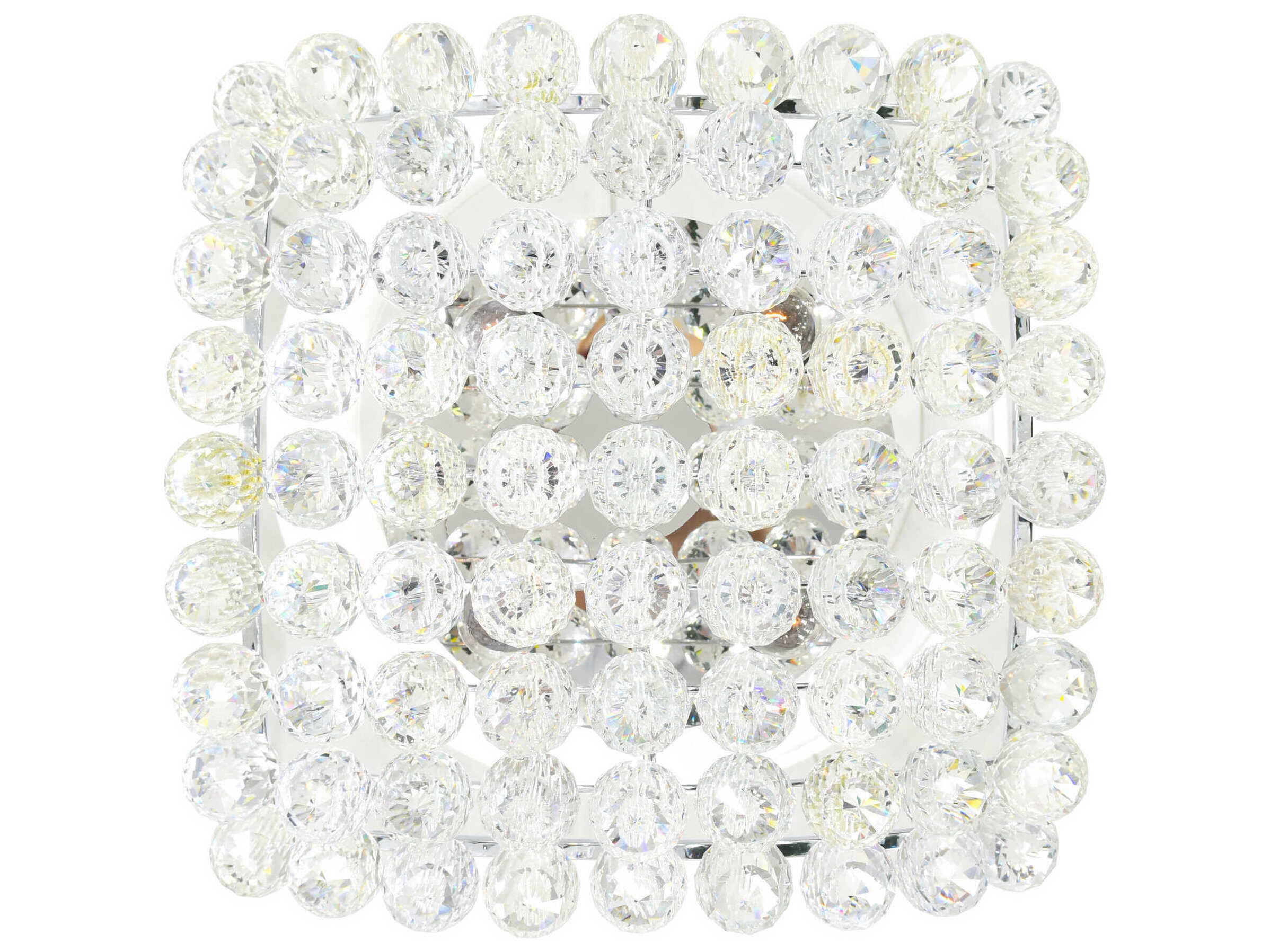 CWI Lighting Queen 4-Light Chrome Traditional Semi Flush Mount