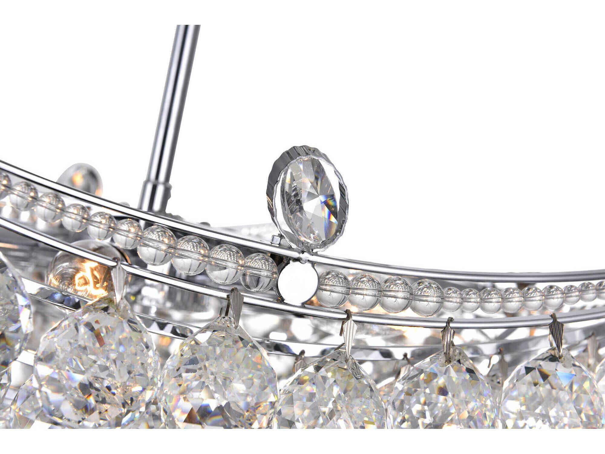 CWI Lighting Jasmine 8-Light Chrome Traditional Chandelier