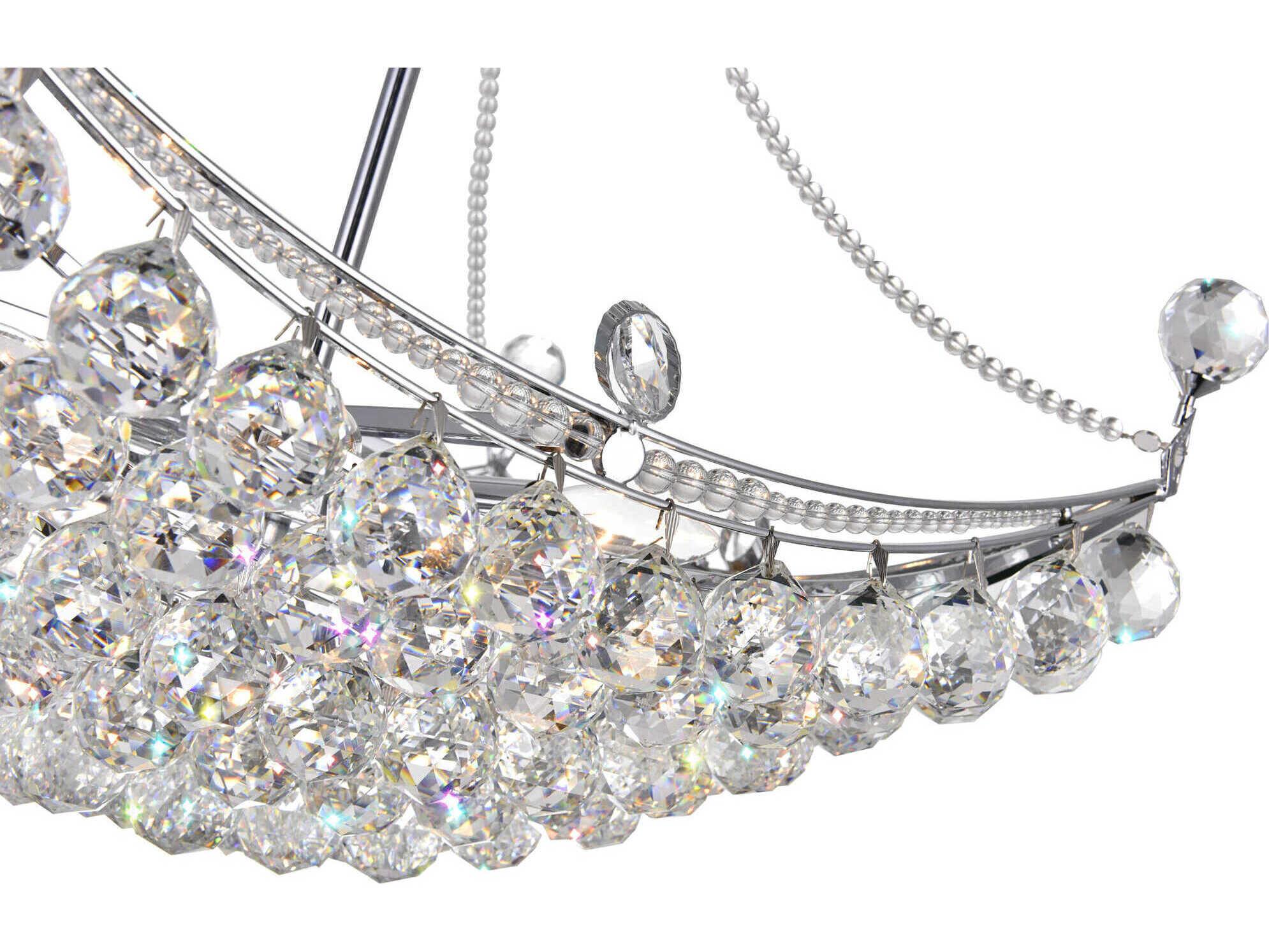 CWI Lighting Jasmine 8-Light Chrome Traditional Chandelier