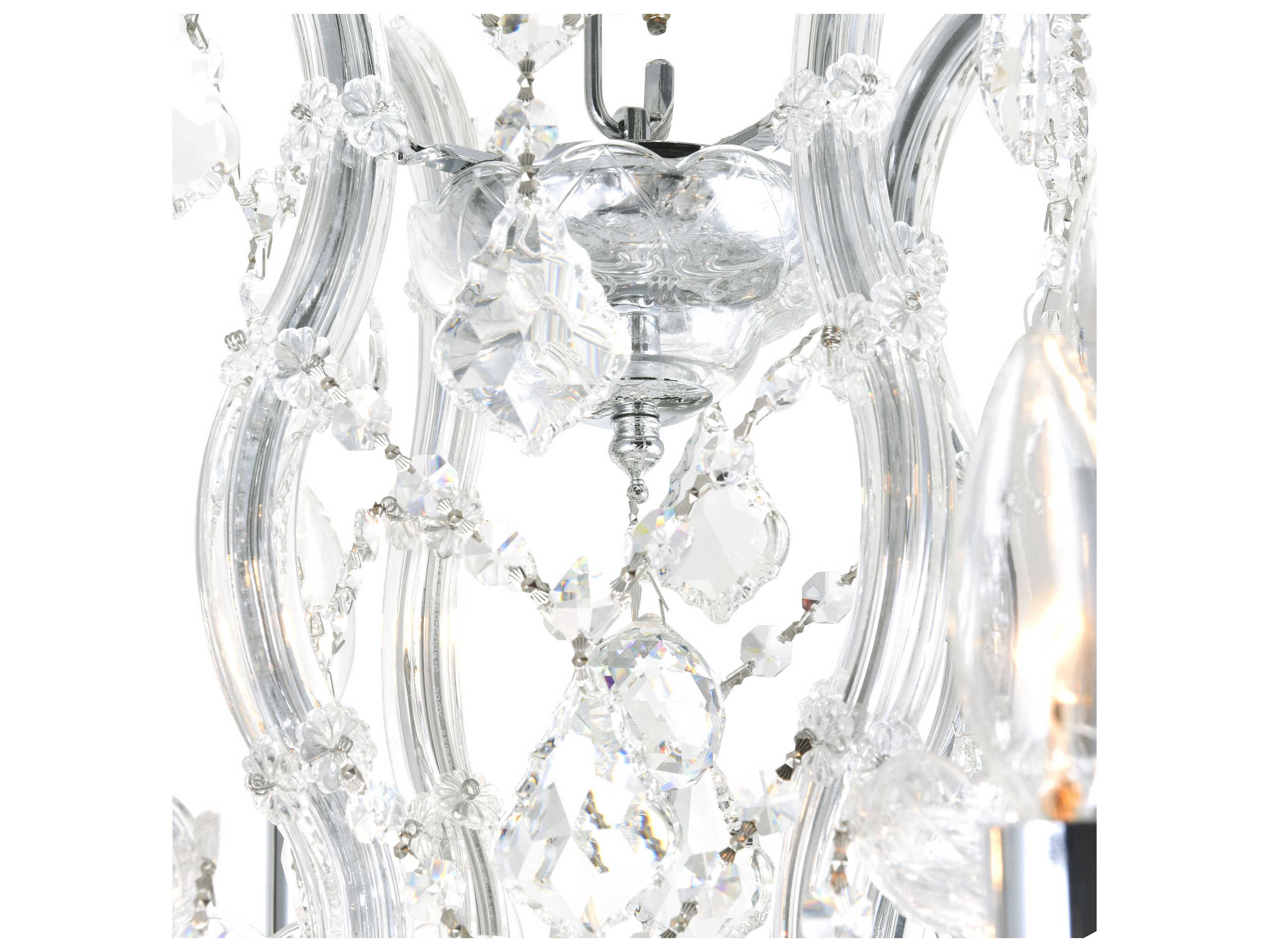 CWI Lighting Maria Theresa 13-Light Chrome Traditional Candelabra Chandelier