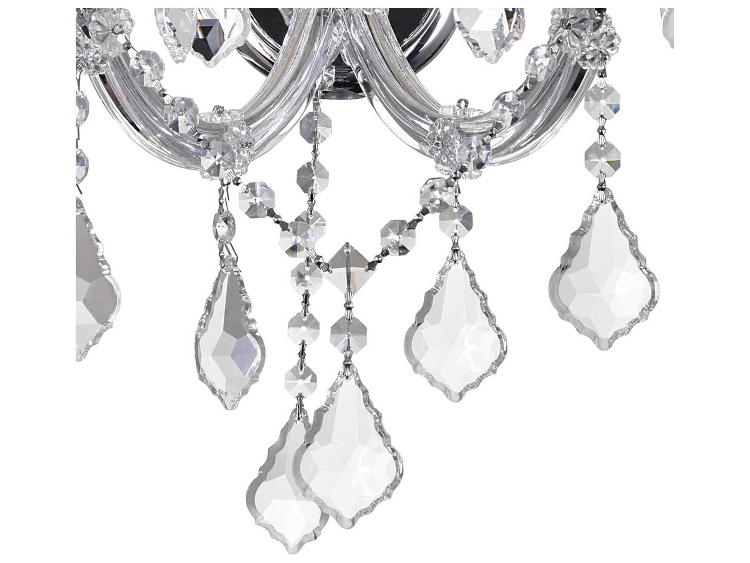 CWI Lighting Maria Theresa 3-Light Chrome Traditional Vanity Light