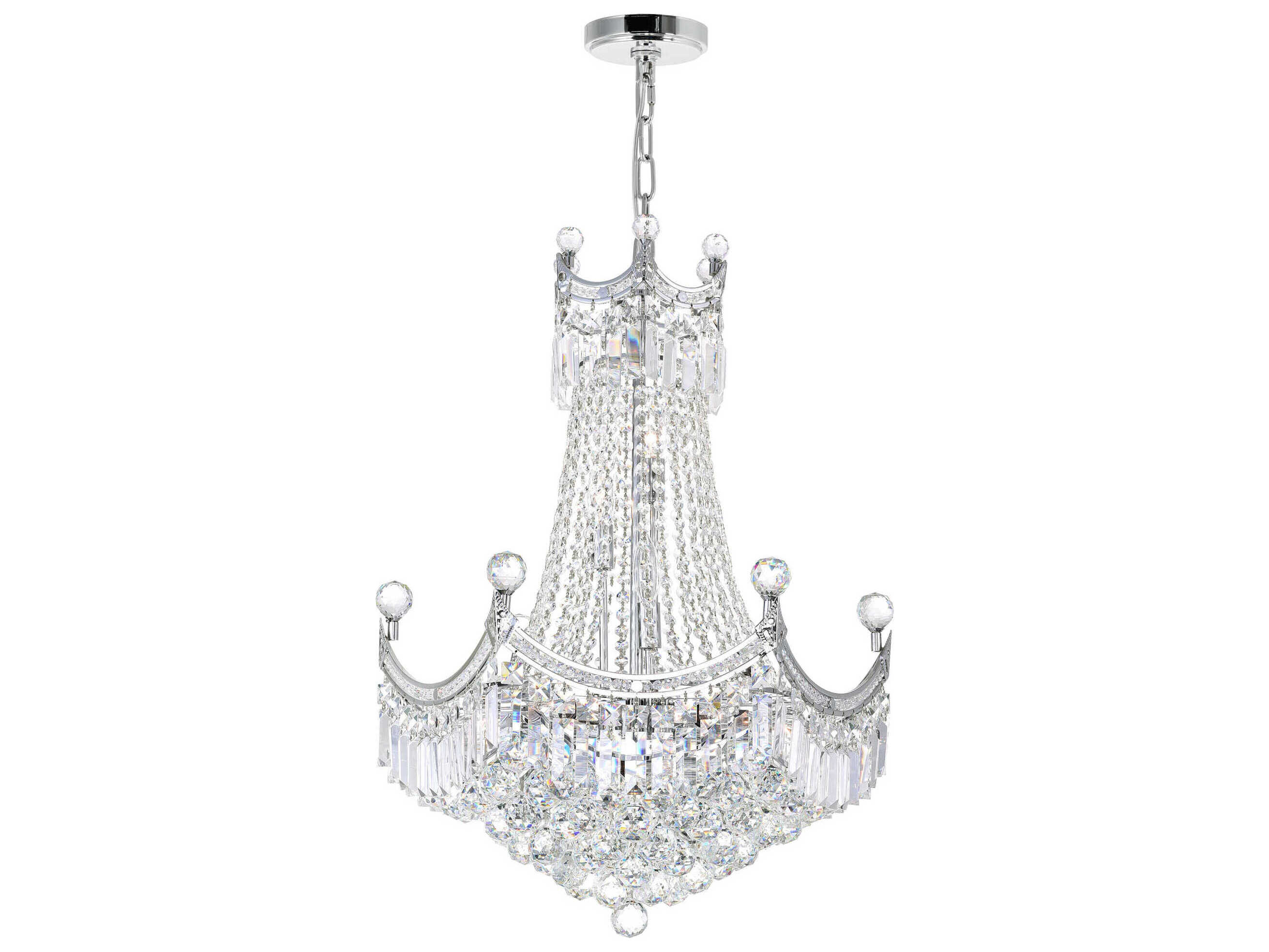 CWI Lighting Amanda 11-Light Chrome Traditional Chandelier