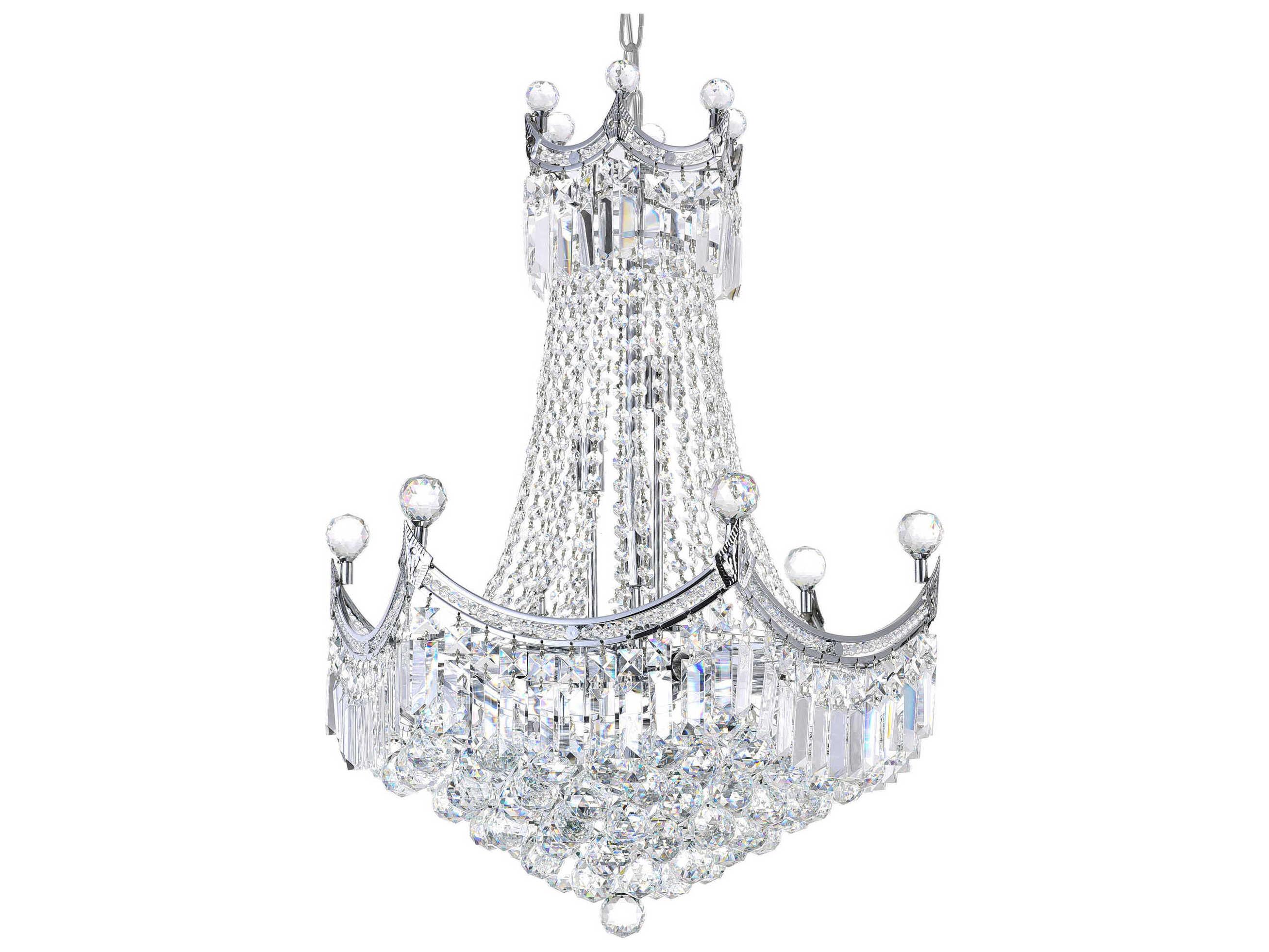 CWI Lighting Amanda 11-Light Chrome Traditional Chandelier