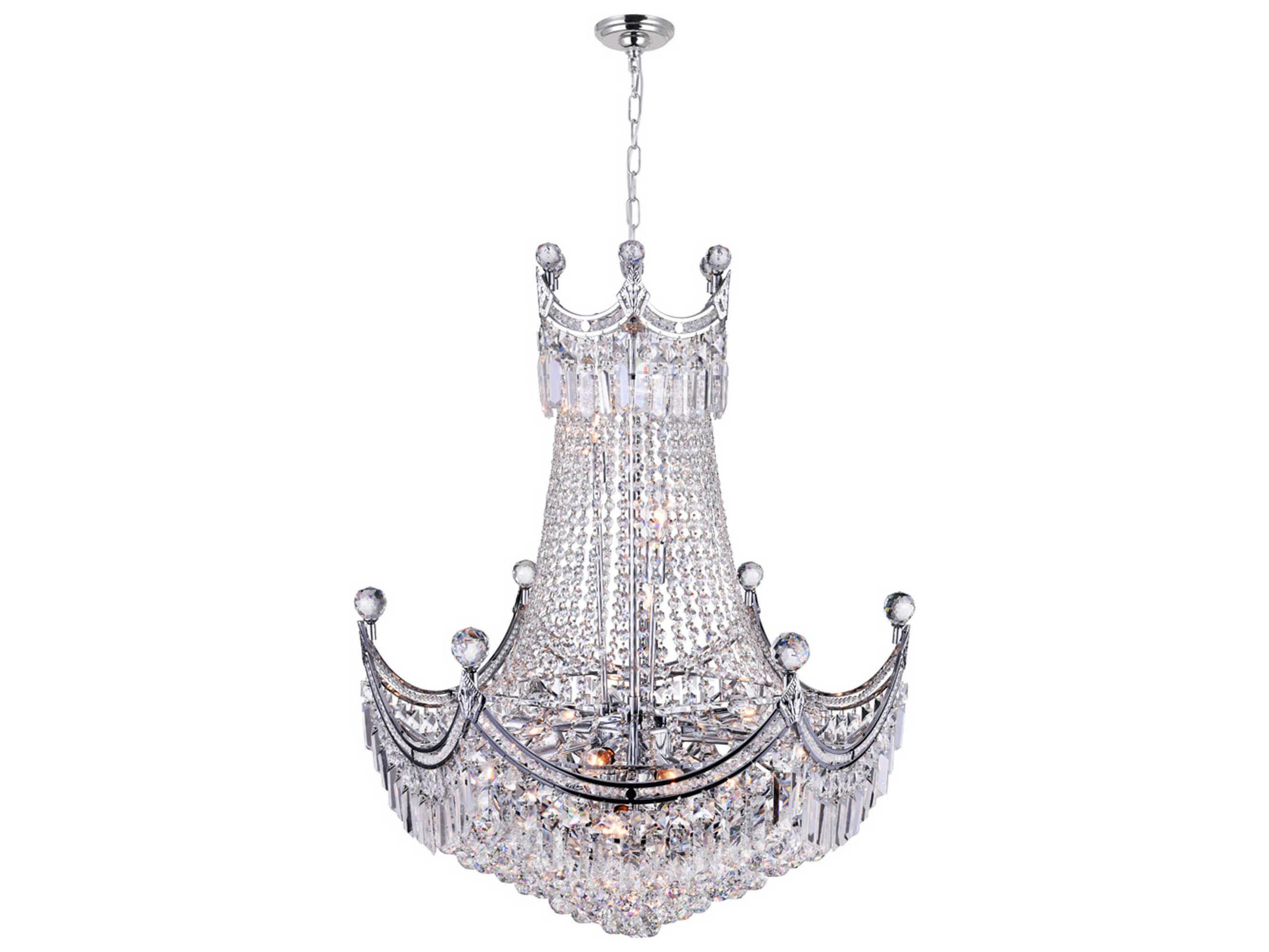 CWI Lighting Amanda 15-Light Chrome Traditional Chandelier