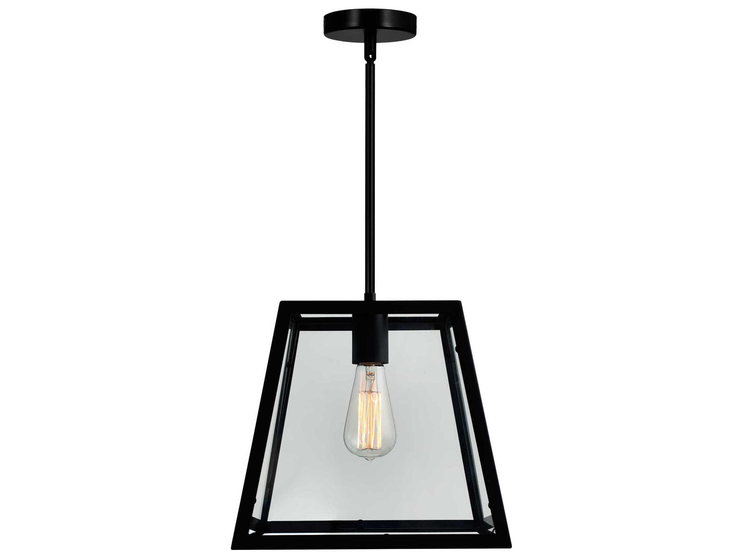 CWI Lighting Alyson 1-Light Black Mini Pendant