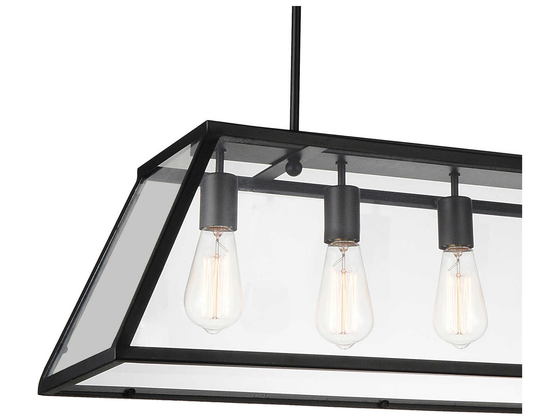 CWI Lighting Alyson 6-Light Black Island Pendant