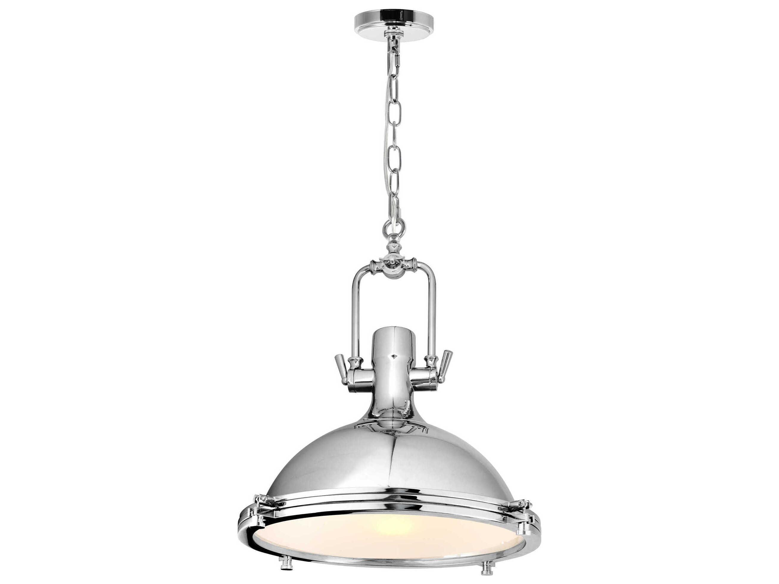 CWI Lighting Show 1-Light Chrome Pendant