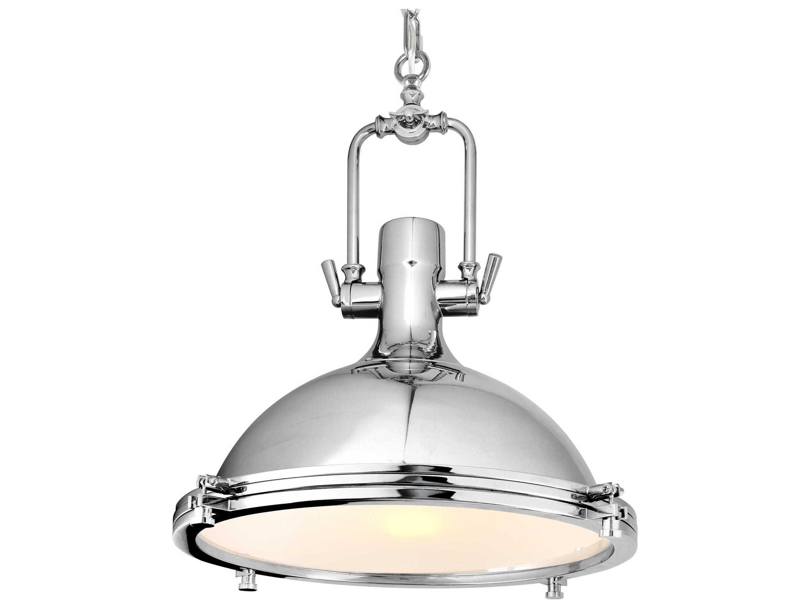 CWI Lighting Show 1-Light Chrome Pendant